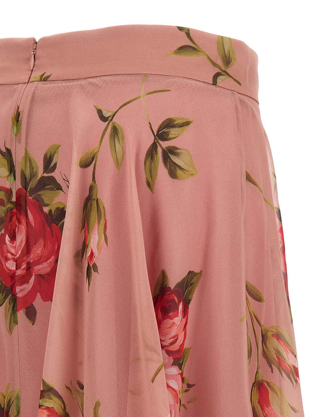 Dolce & Gabbana Mehrfarbiger Seiden-Midirock