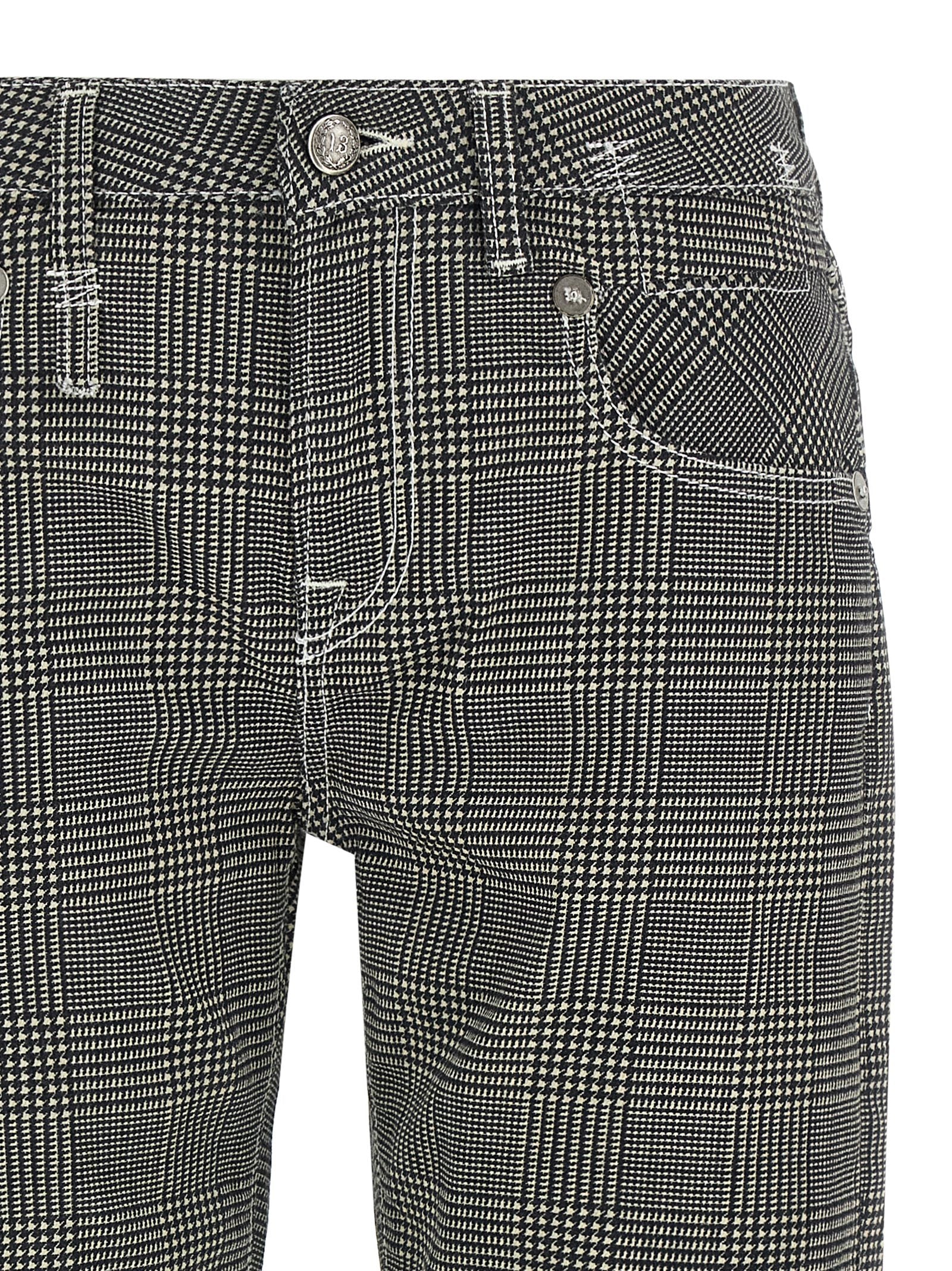 R13 Zweifarbige Baumwoll-Freizeithose