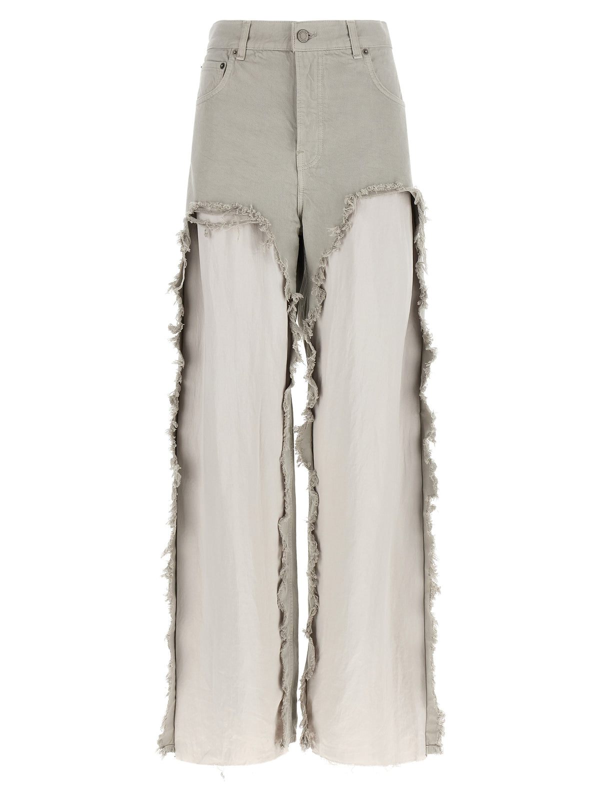 Haikure Graue Baumwoll-Jeans mit Schlag