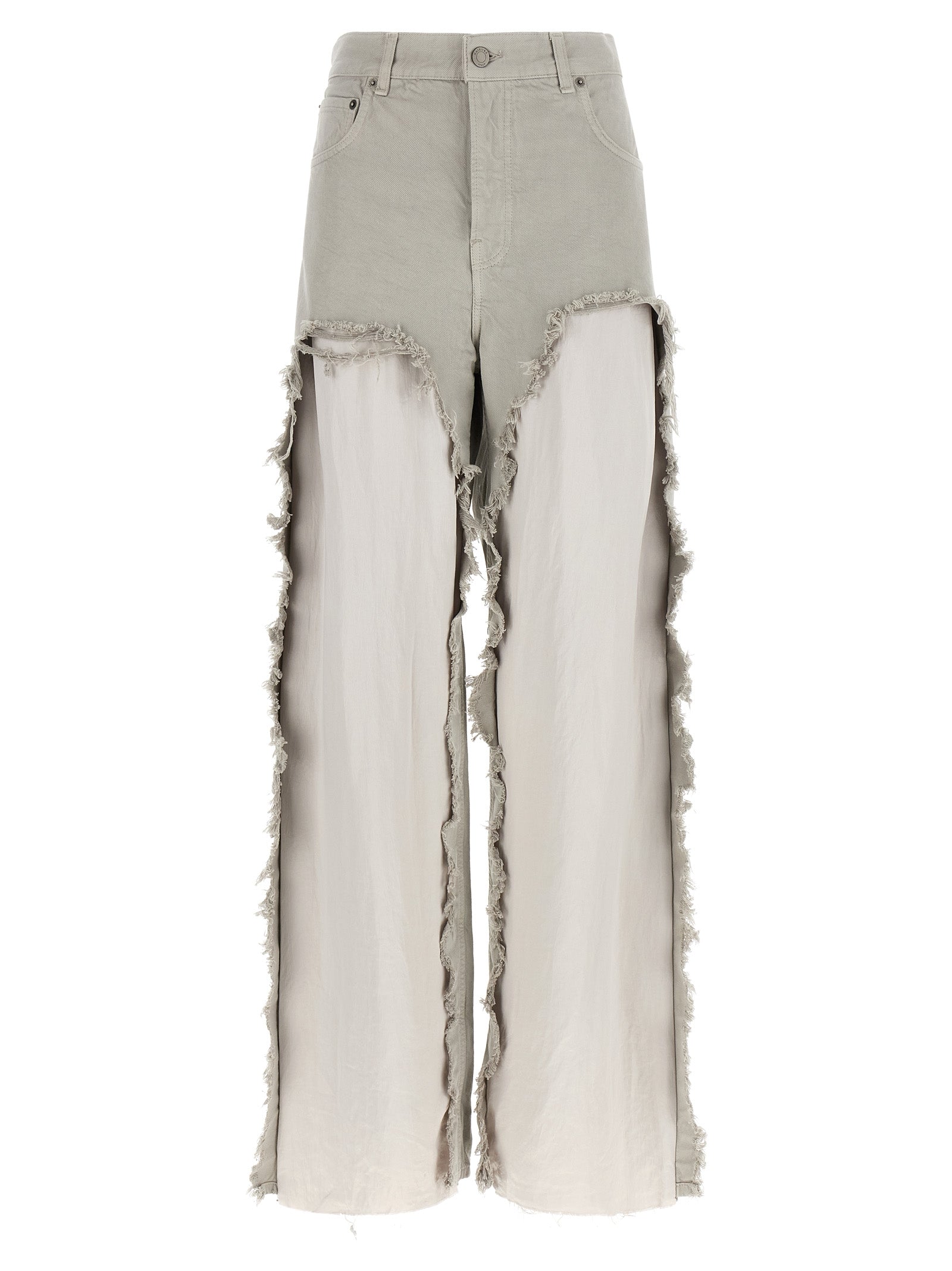 Haikure Graue Baumwoll-Jeans mit Schlag