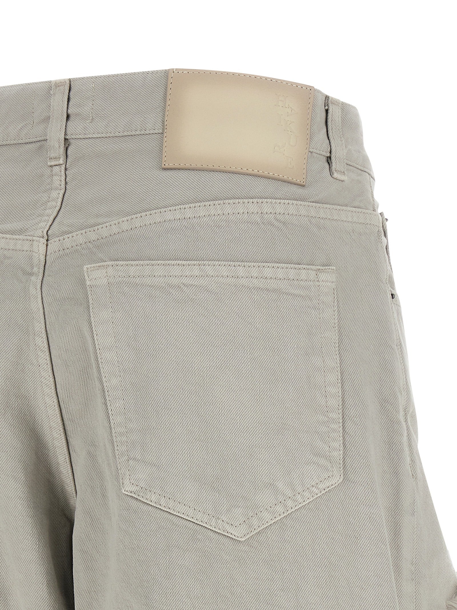 Haikure Graue Baumwoll-Jeans mit Schlag