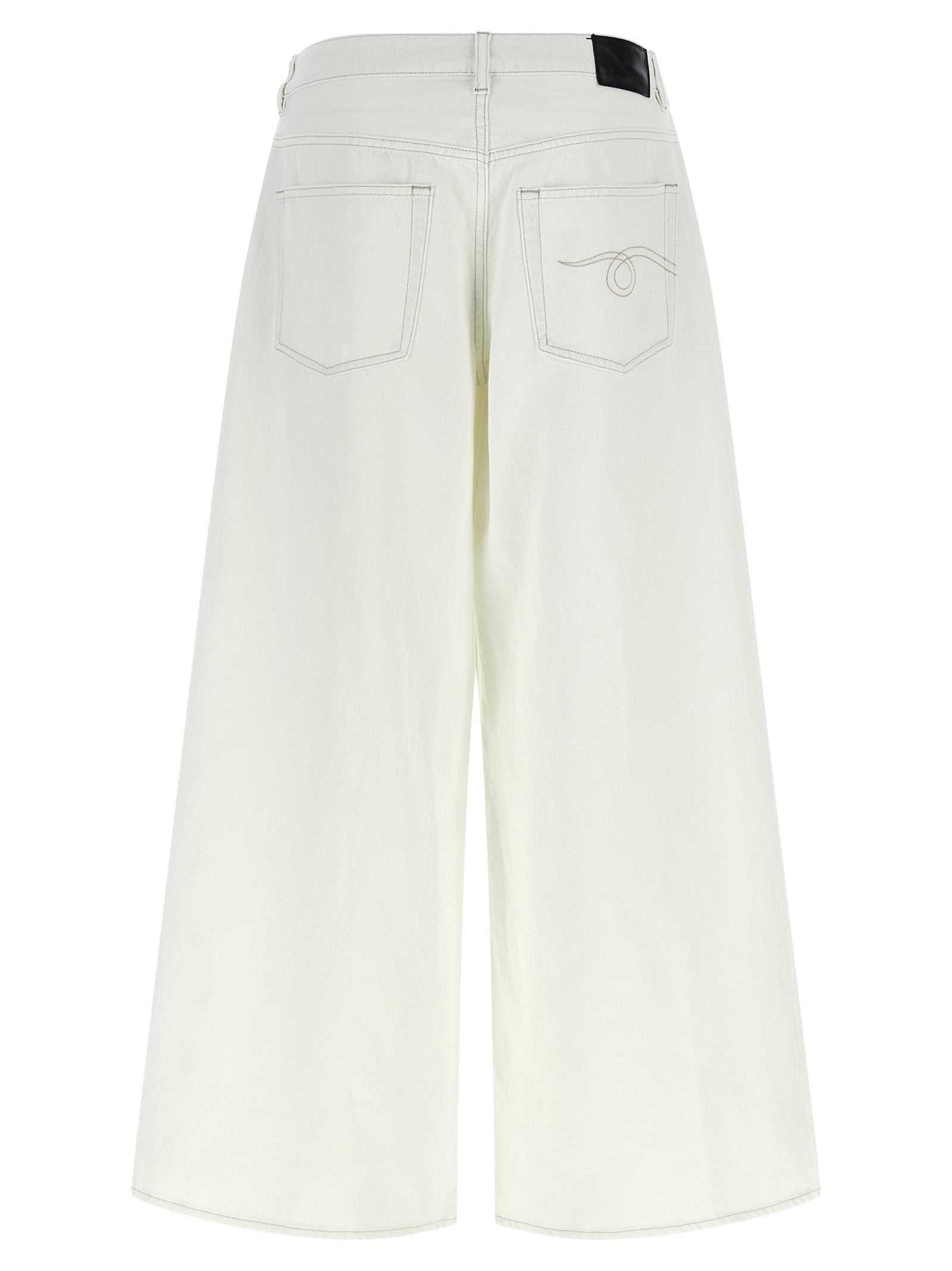 R13 Weiße Baumwoll-Jeans Denim