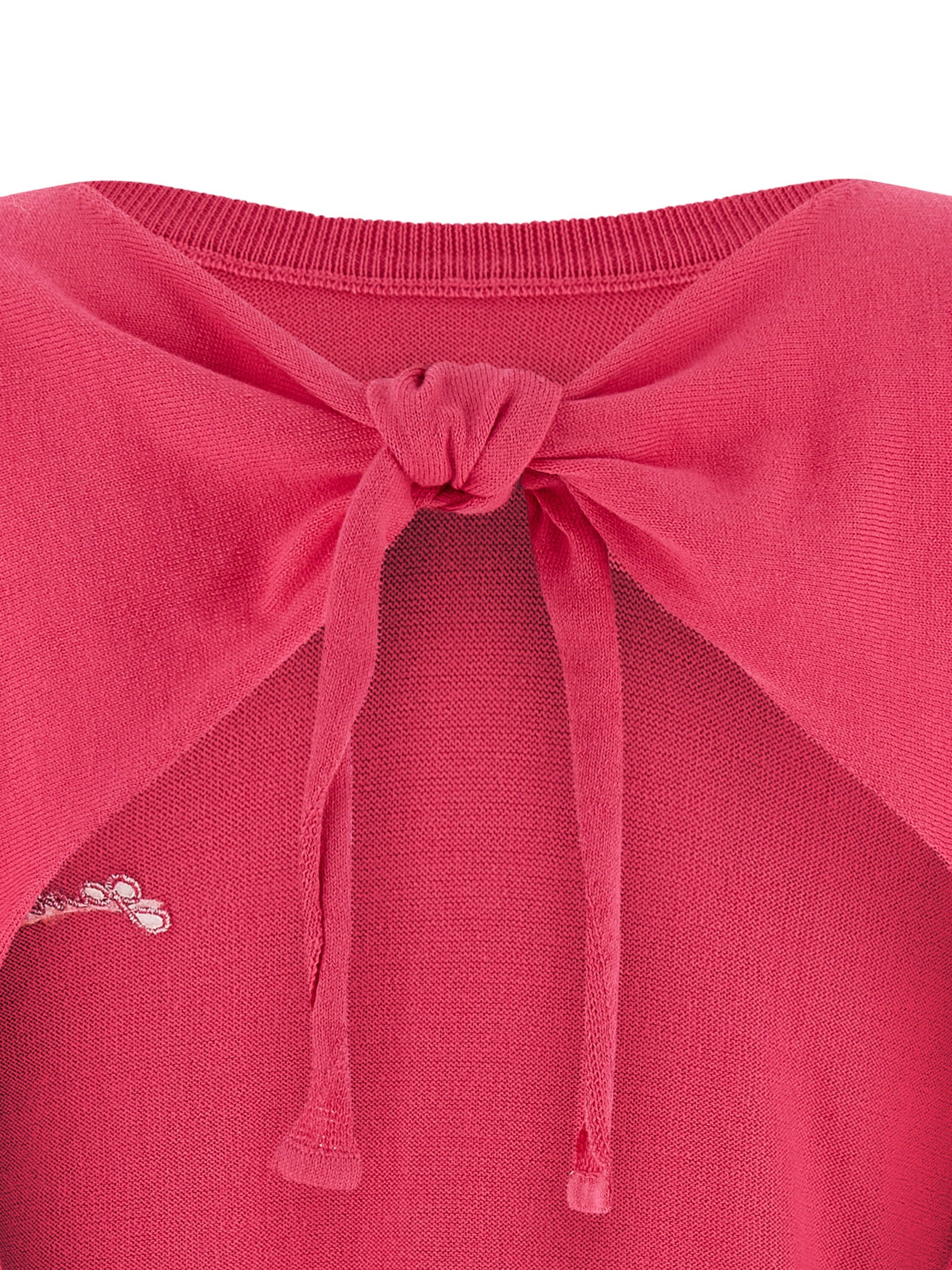 Ganni Fuchsia Cardigan aus Bio-Baumwolle