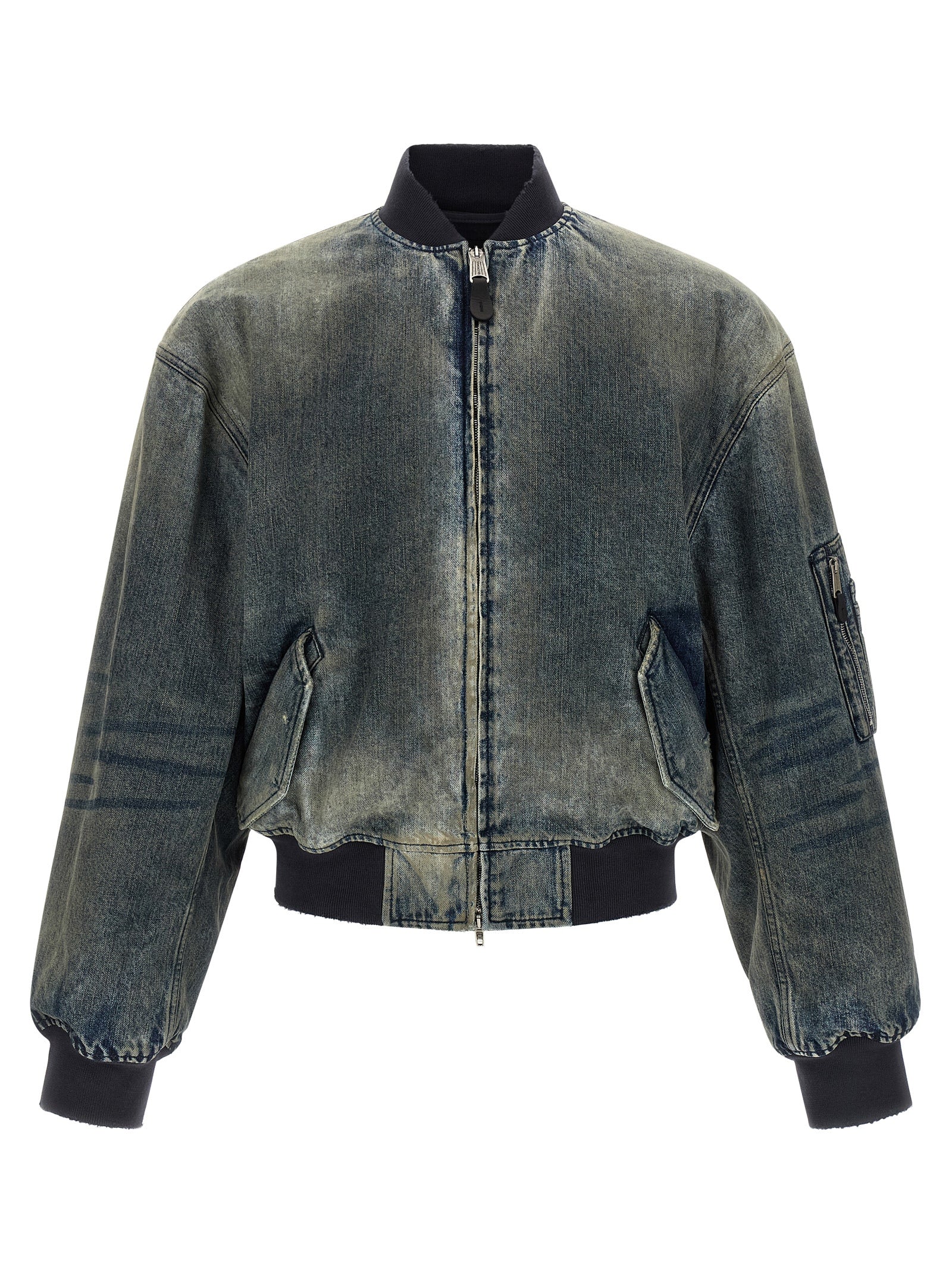 Balenciaga Grauer Bomber aus Polyester