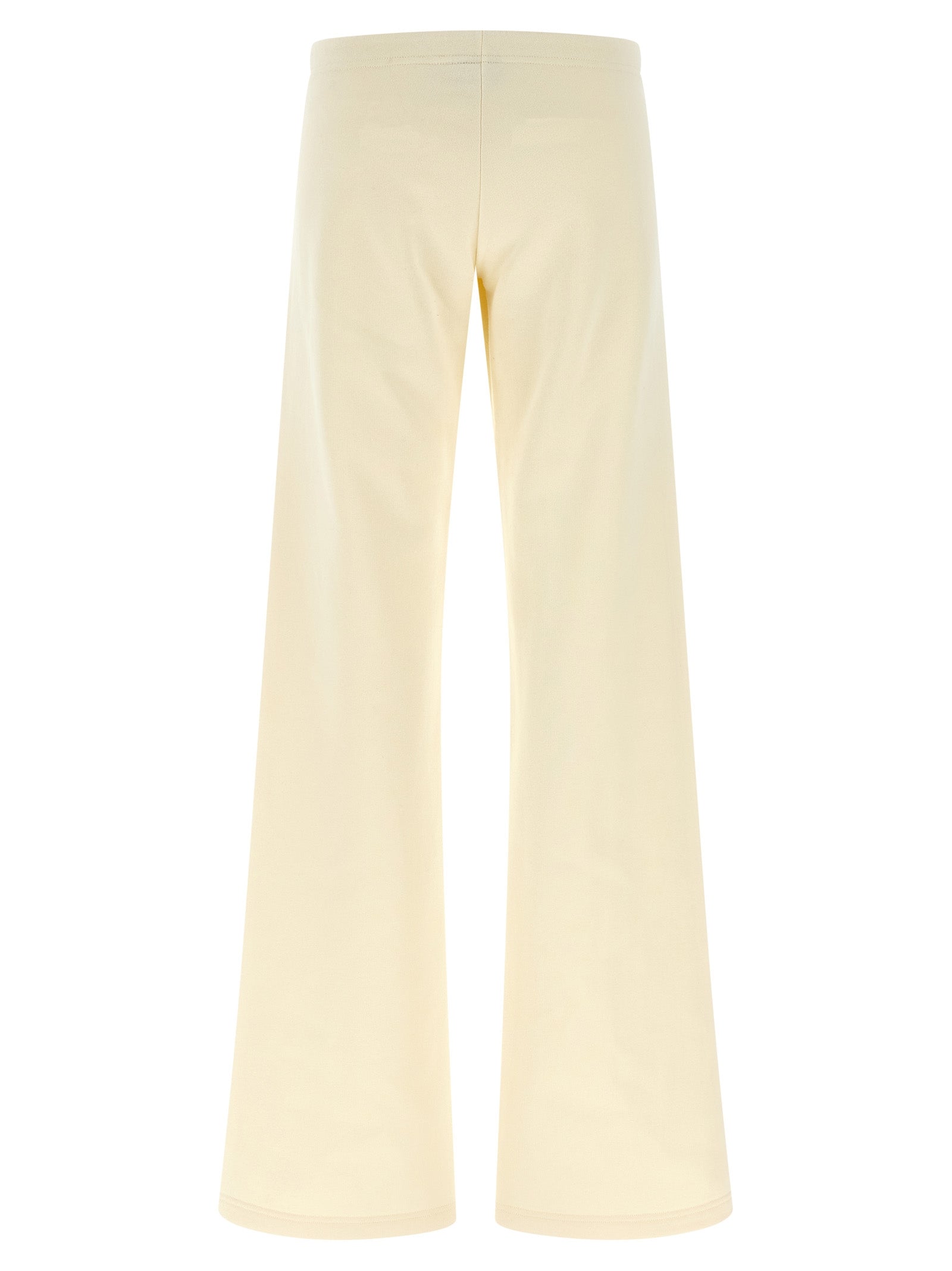 Balenciaga Weiße Baumwoll-Hosen mit weitem Bein
