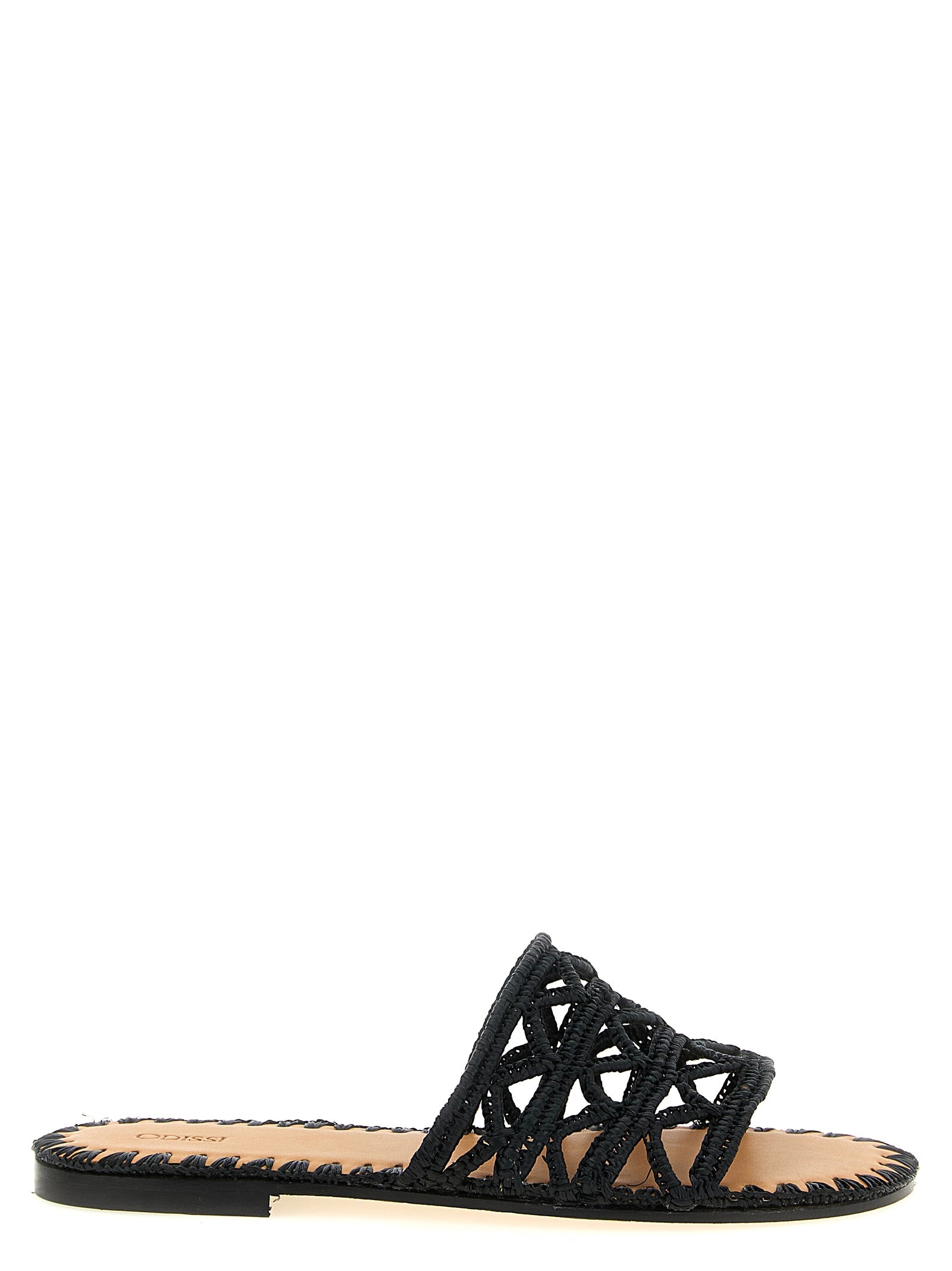 ODISSI Schwarze Viscose-Slipper