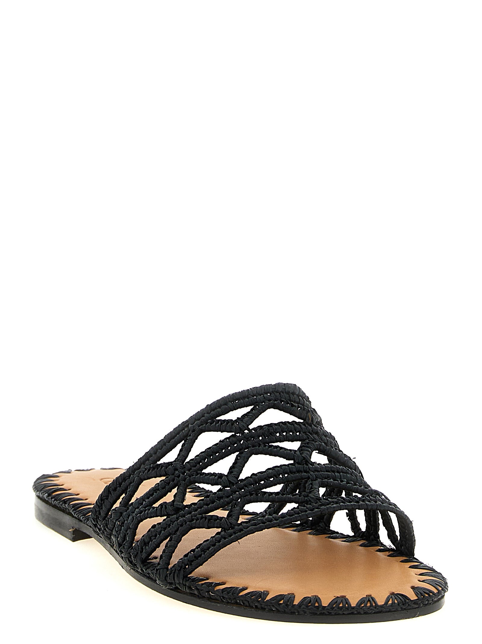 ODISSI Schwarze Viscose-Slipper