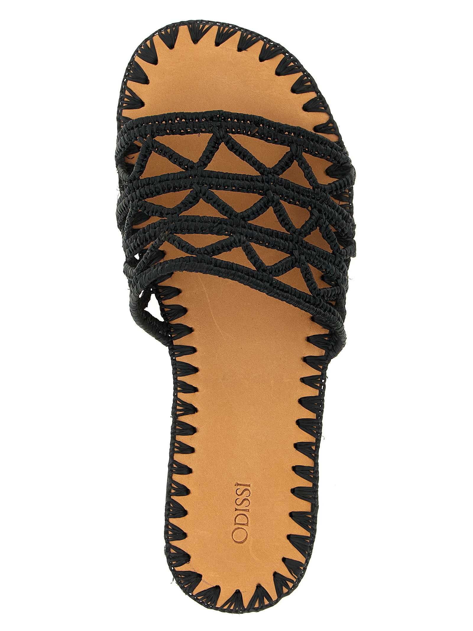 ODISSI Schwarze Viscose-Slipper