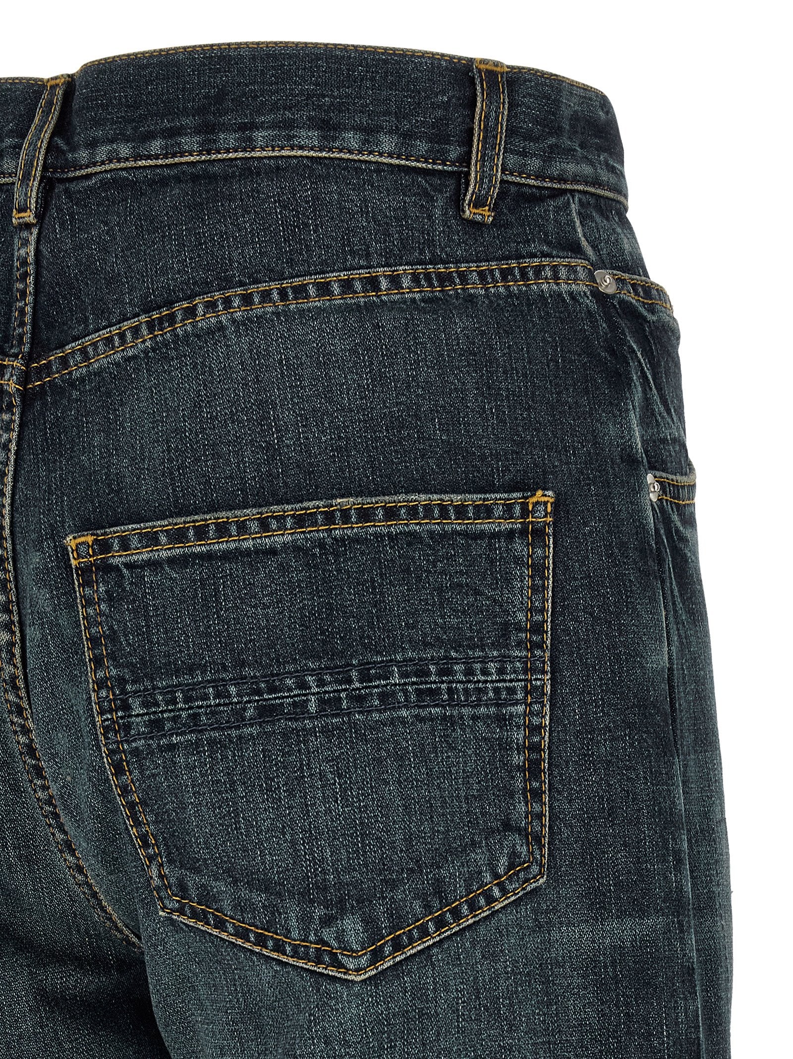 Namacheko Blaue Jeans aus Baumwolle im geraden Schnitt