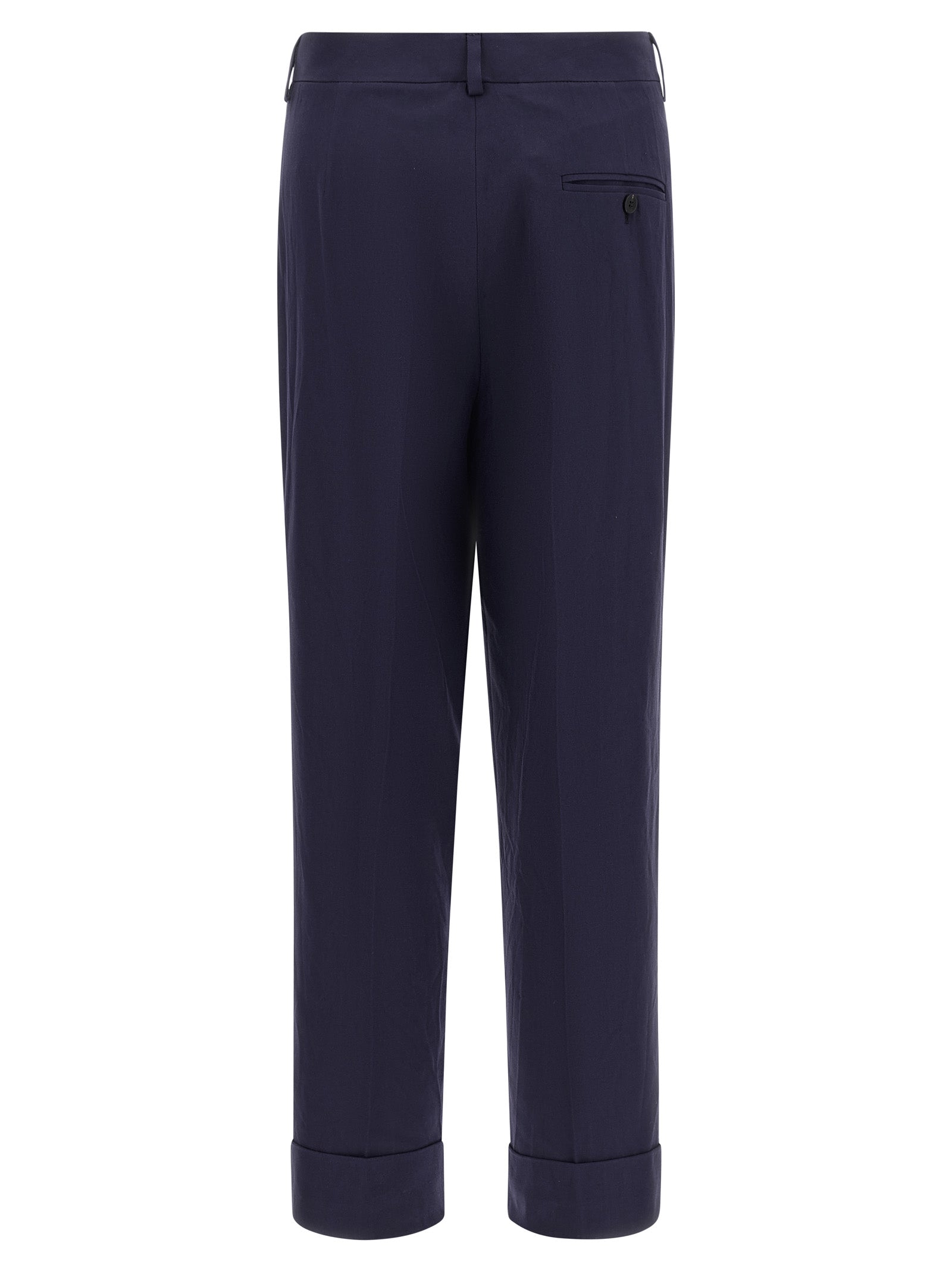 Alberto Biani Blaue Baumwollhose
