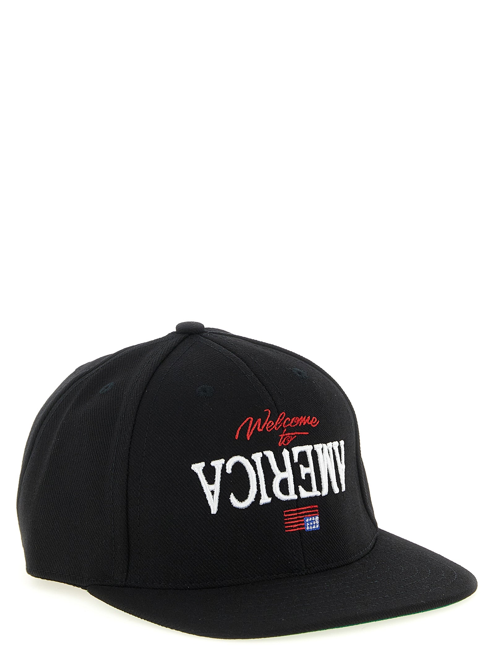 WILLY CHAVARRIA Schwarze Polyester-Kappe (Baseball Cap)