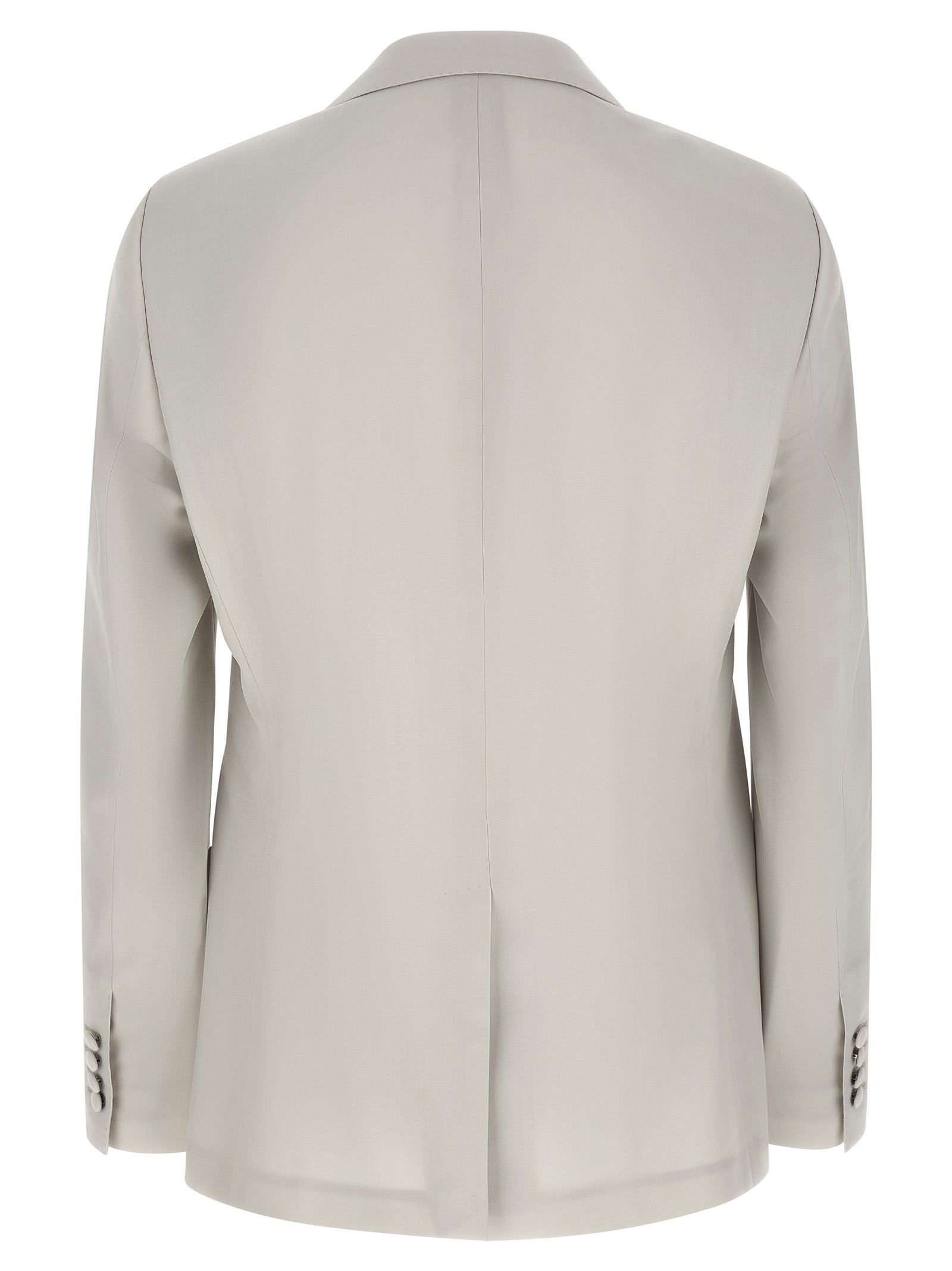 Dolce & Gabbana Grauer Blazer aus reiner Schurwolle