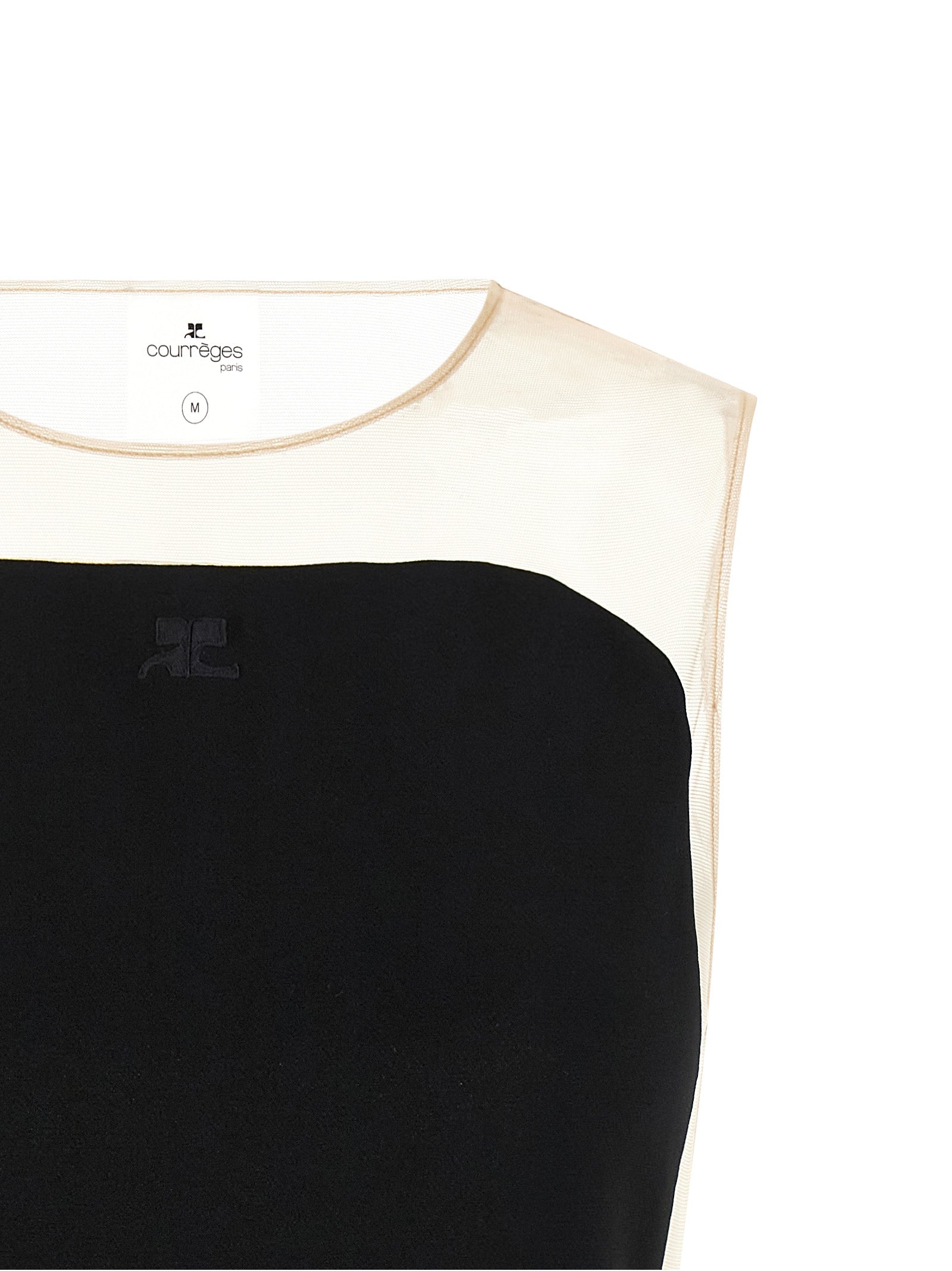 Courrèges Schwarzes Polyester-Body