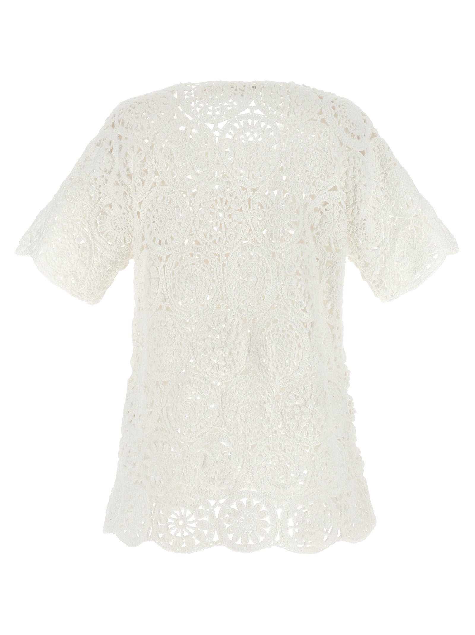 Comme Des Garçons Weißes Baumwoll-T-Shirt