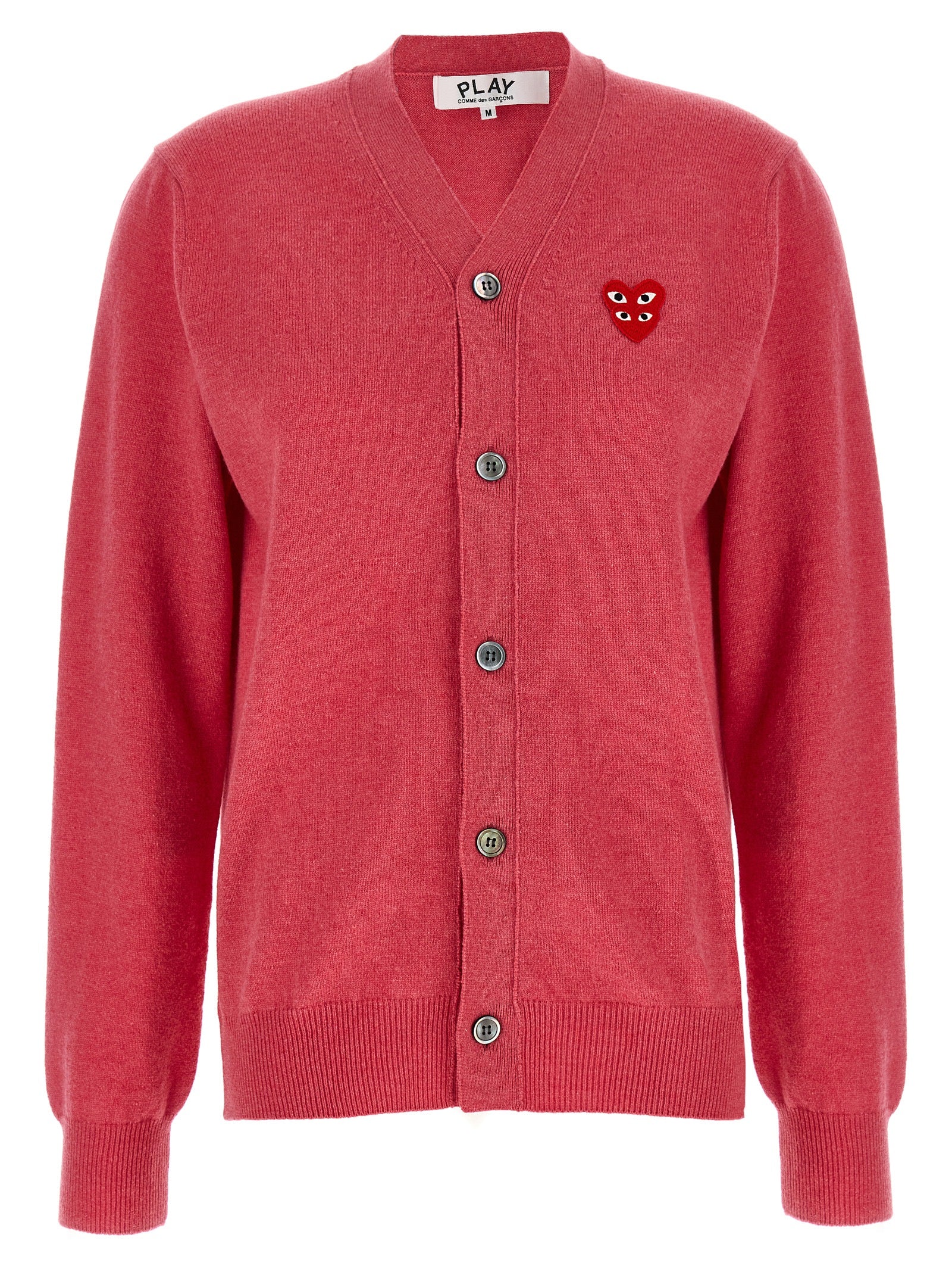 Comme Des Garçons Play Mehrfarbige Wollstrickjacke