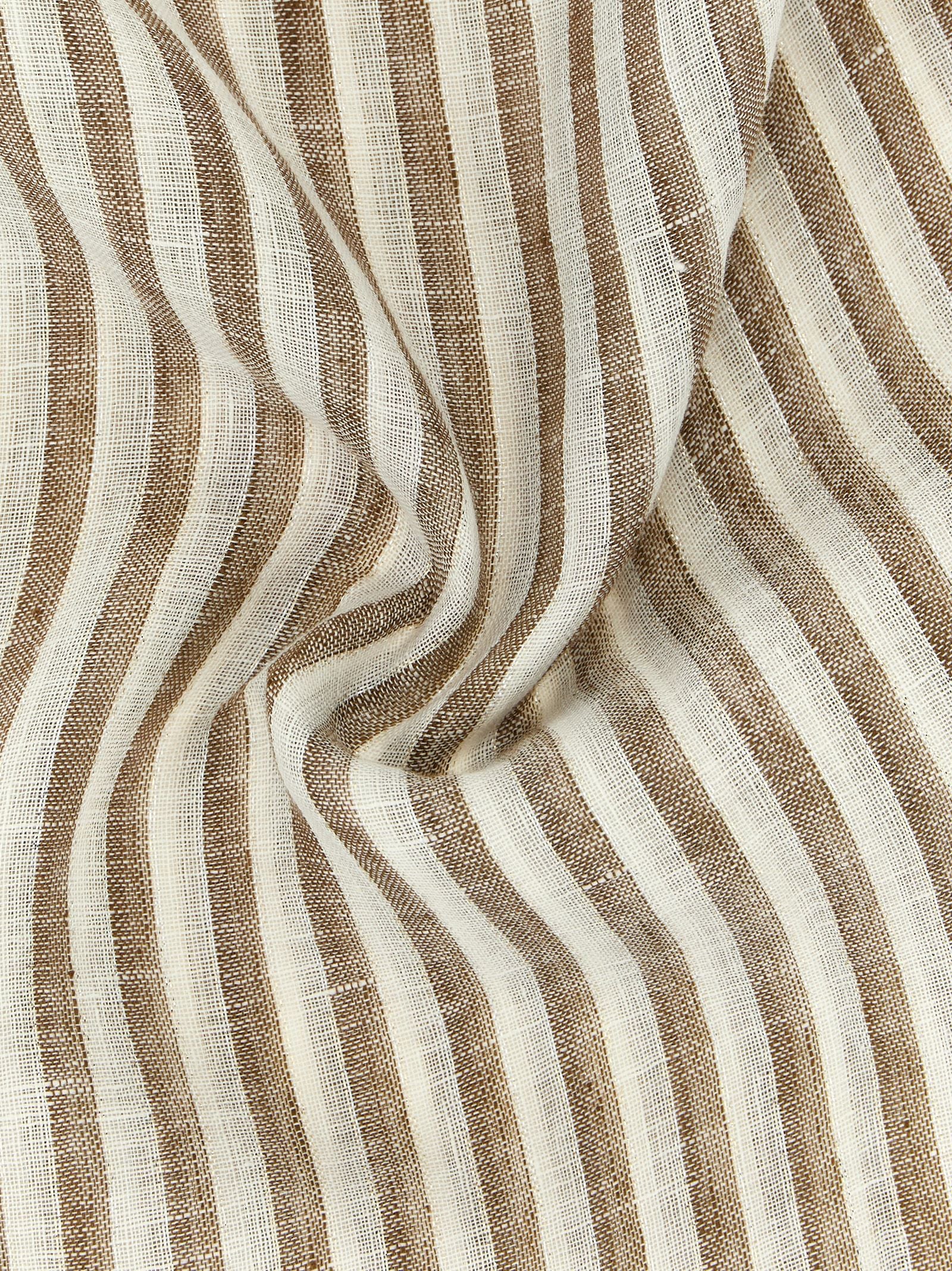 Brunello Cucinelli Brauner Leinen-Schal