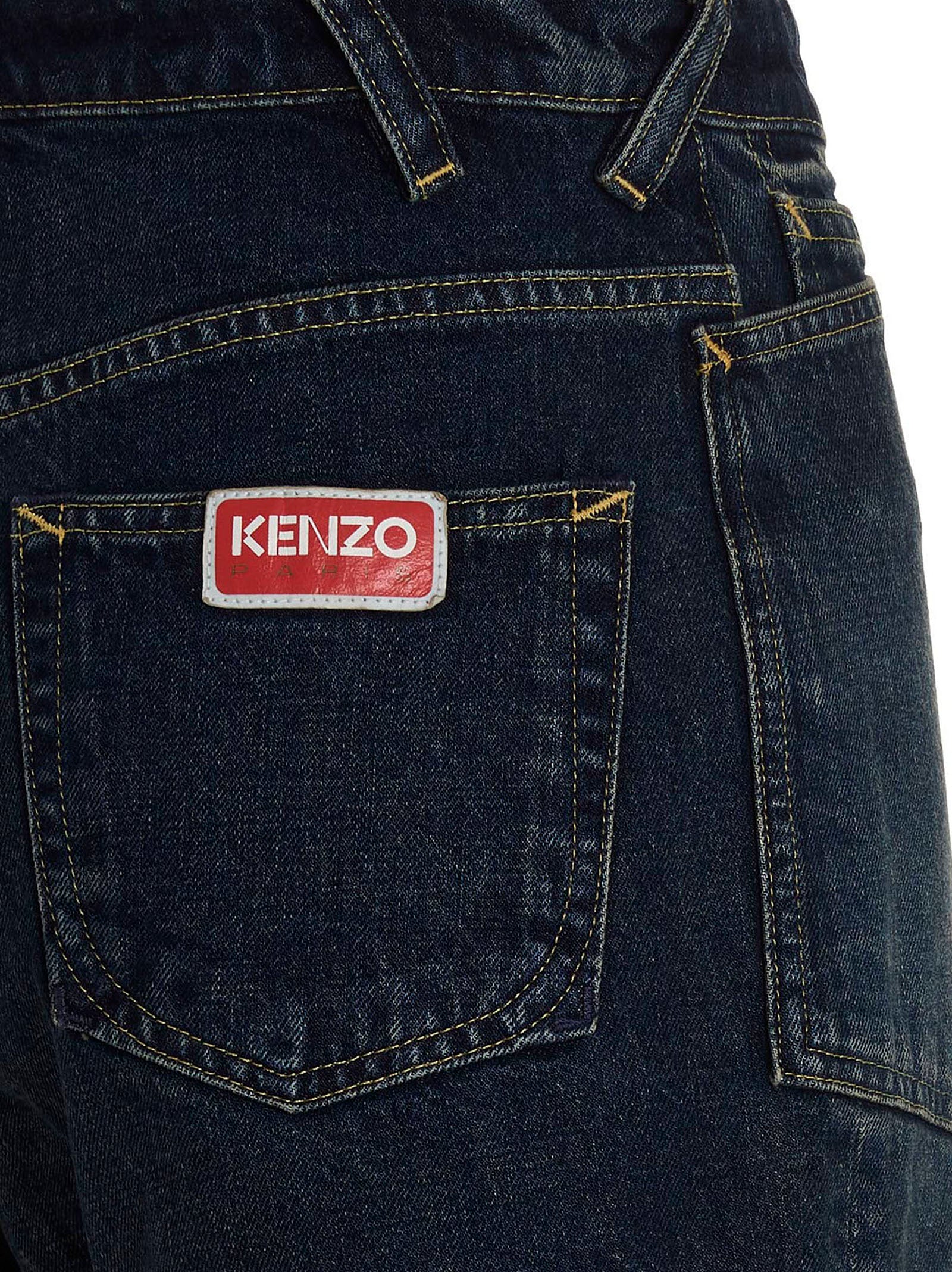 Kenzo Blaue Baumwoll-Bermudashorts