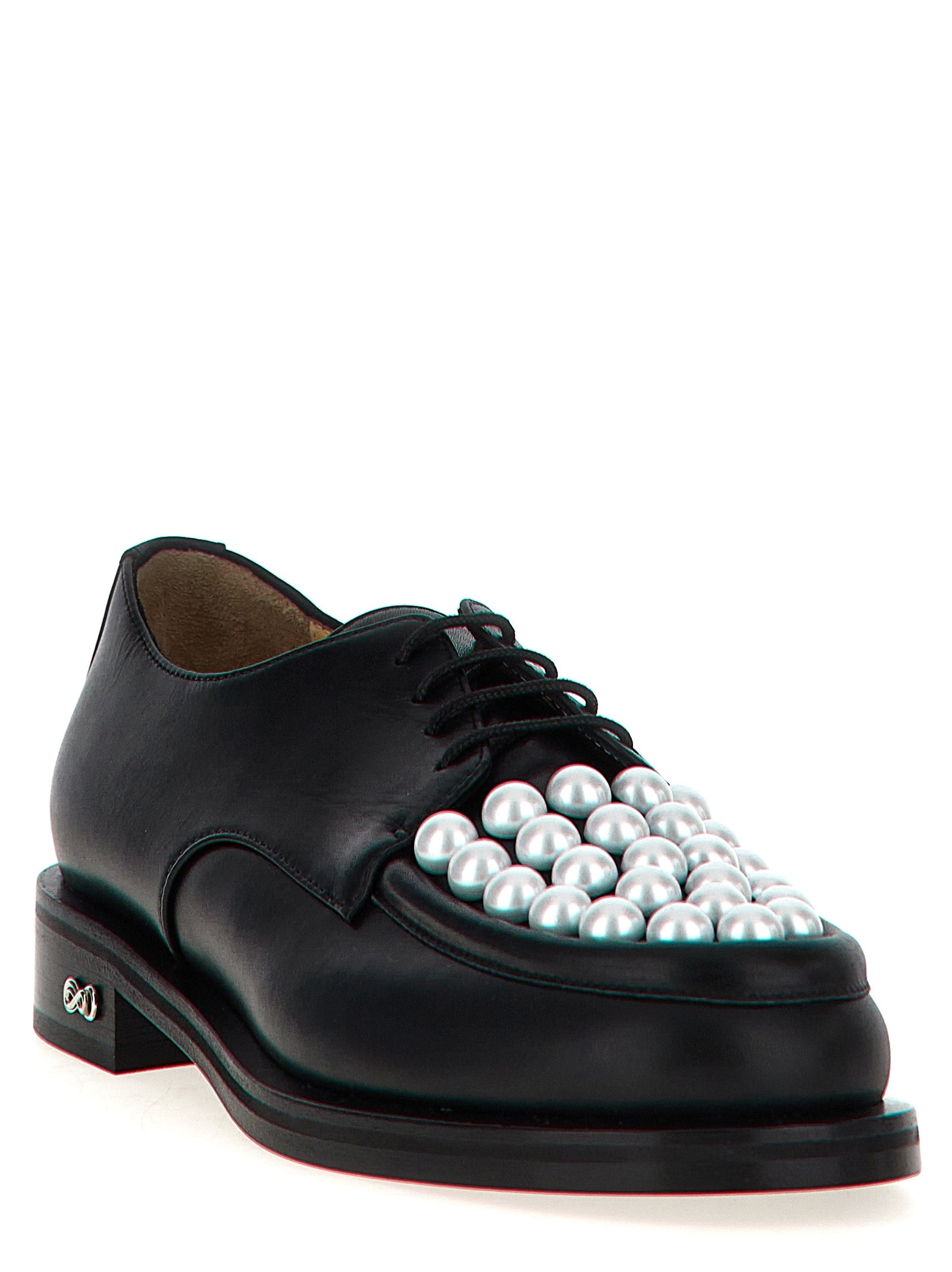 MACH & MACH Zweifarbige Oxford- und Derby-Schuhe aus Kalbsleder