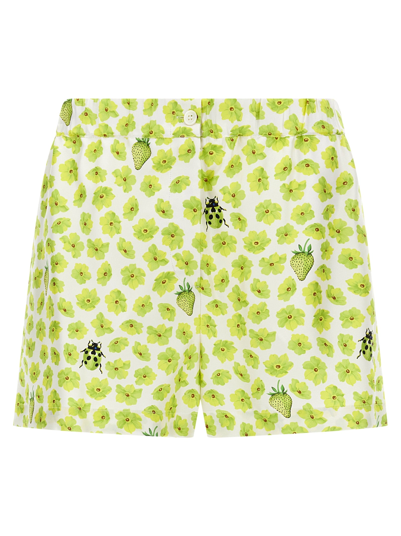Versace Mehrfarbige Cargo-Shorts aus Seide