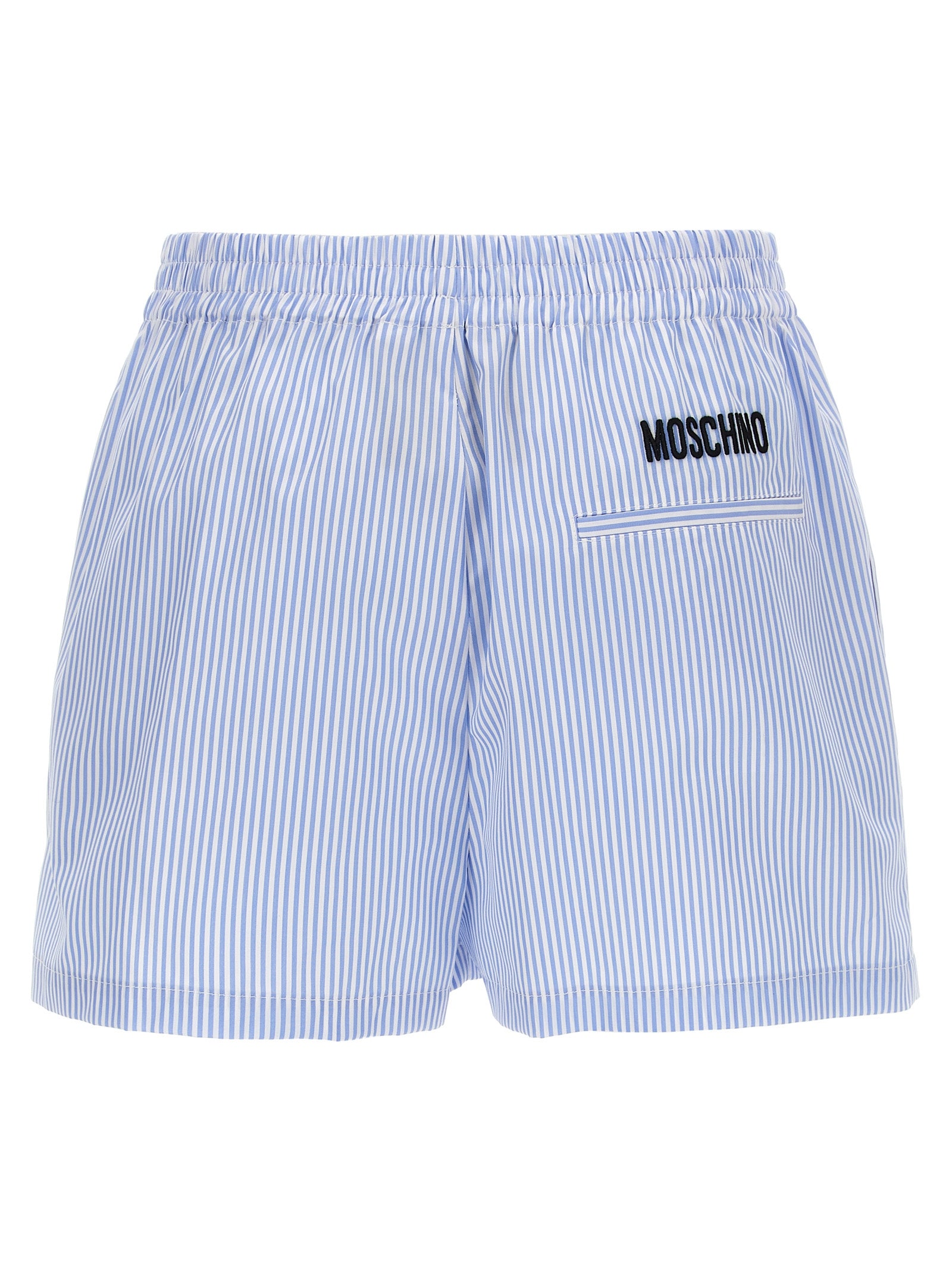Moschino Blaue Baumwoll-Bermudashorts