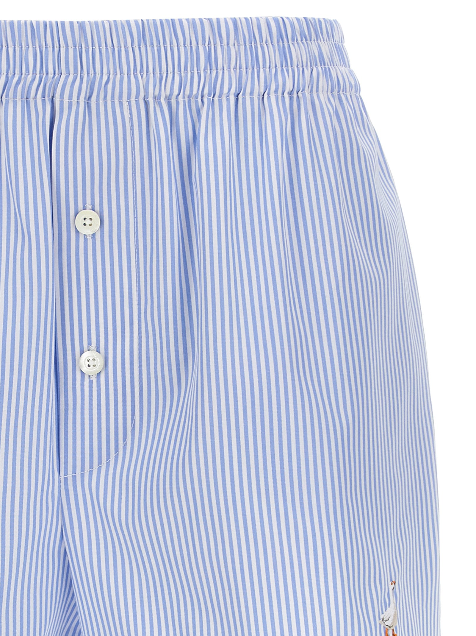 Moschino Blaue Baumwoll-Bermudashorts