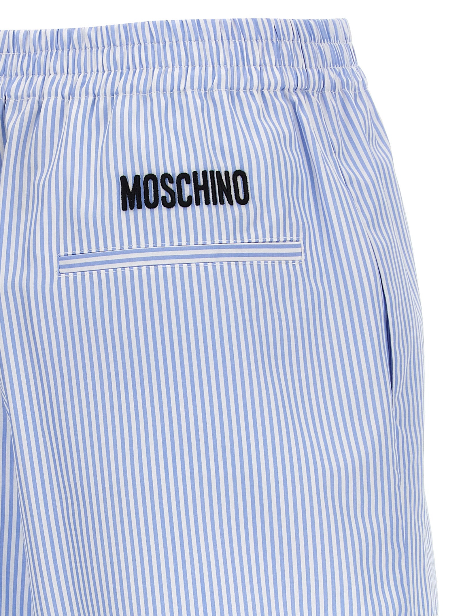 Moschino Blaue Baumwoll-Bermudashorts