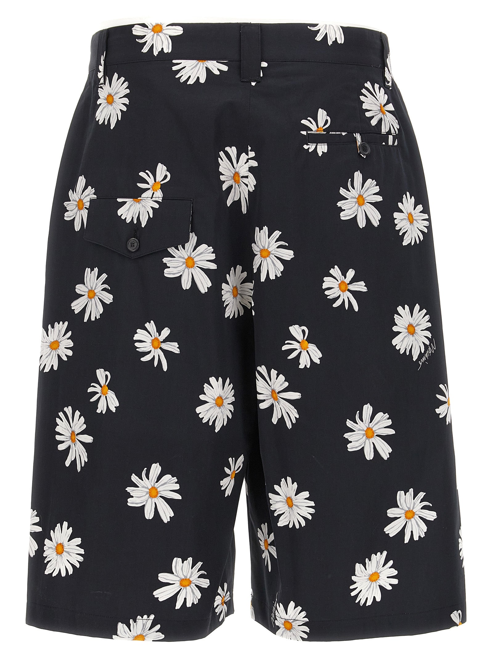 Moschino Schwarze Baumwoll-Bermudashorts