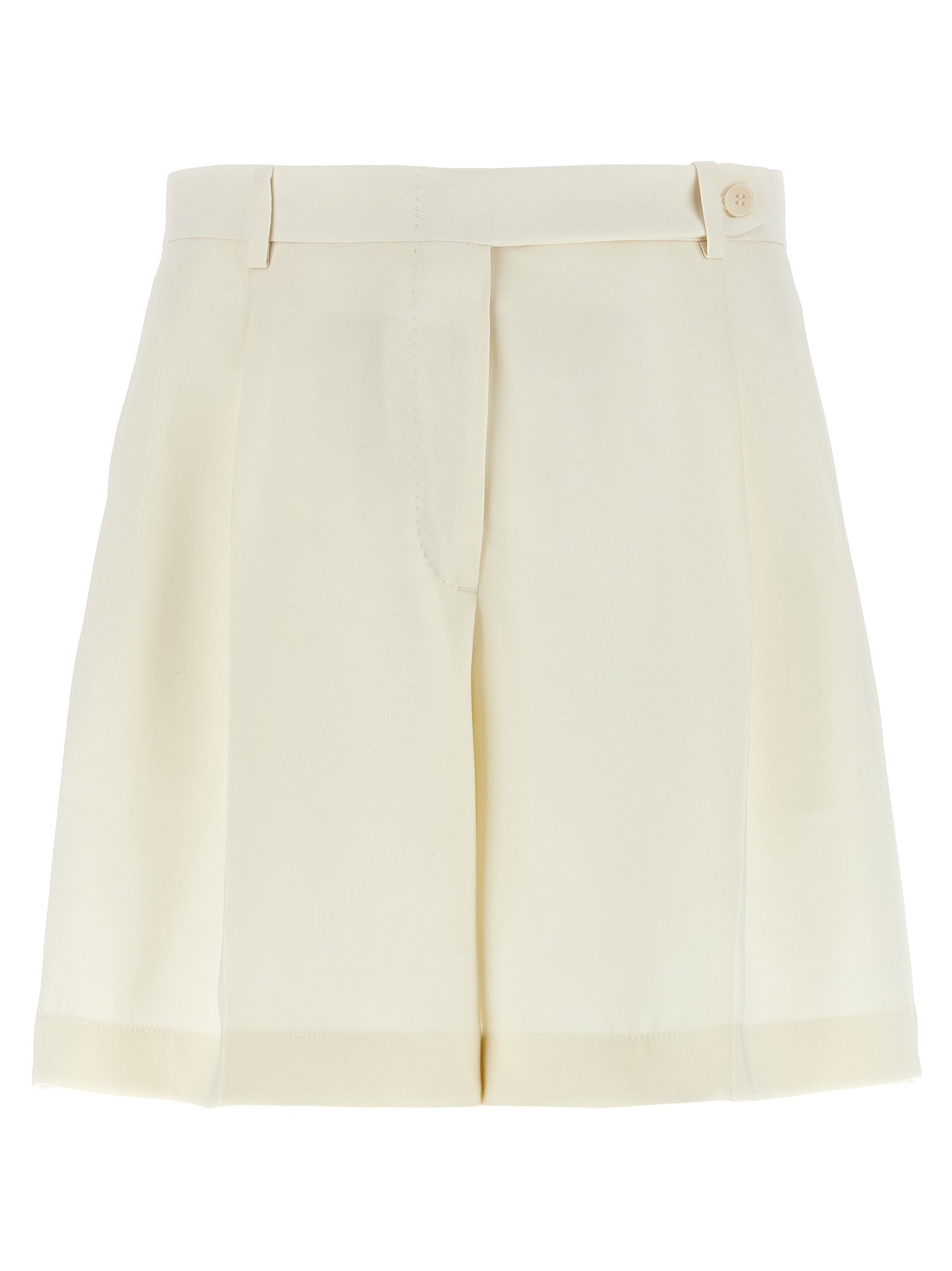 Brioni Weiße Seiden-Bermudashorts