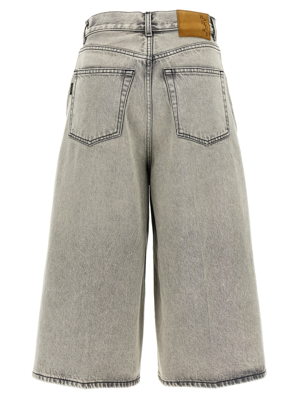 Haikure Weiße Baumwoll-Bermudashorts
