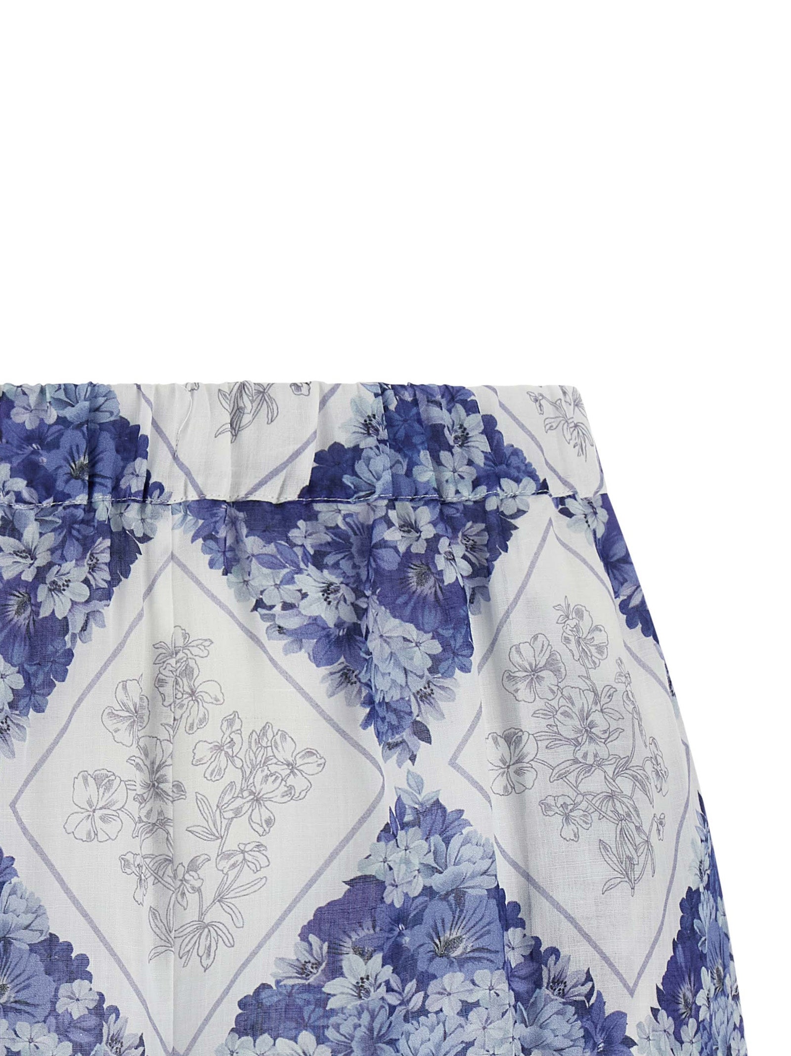 Twinset Blaue Rochenleder-Shorts