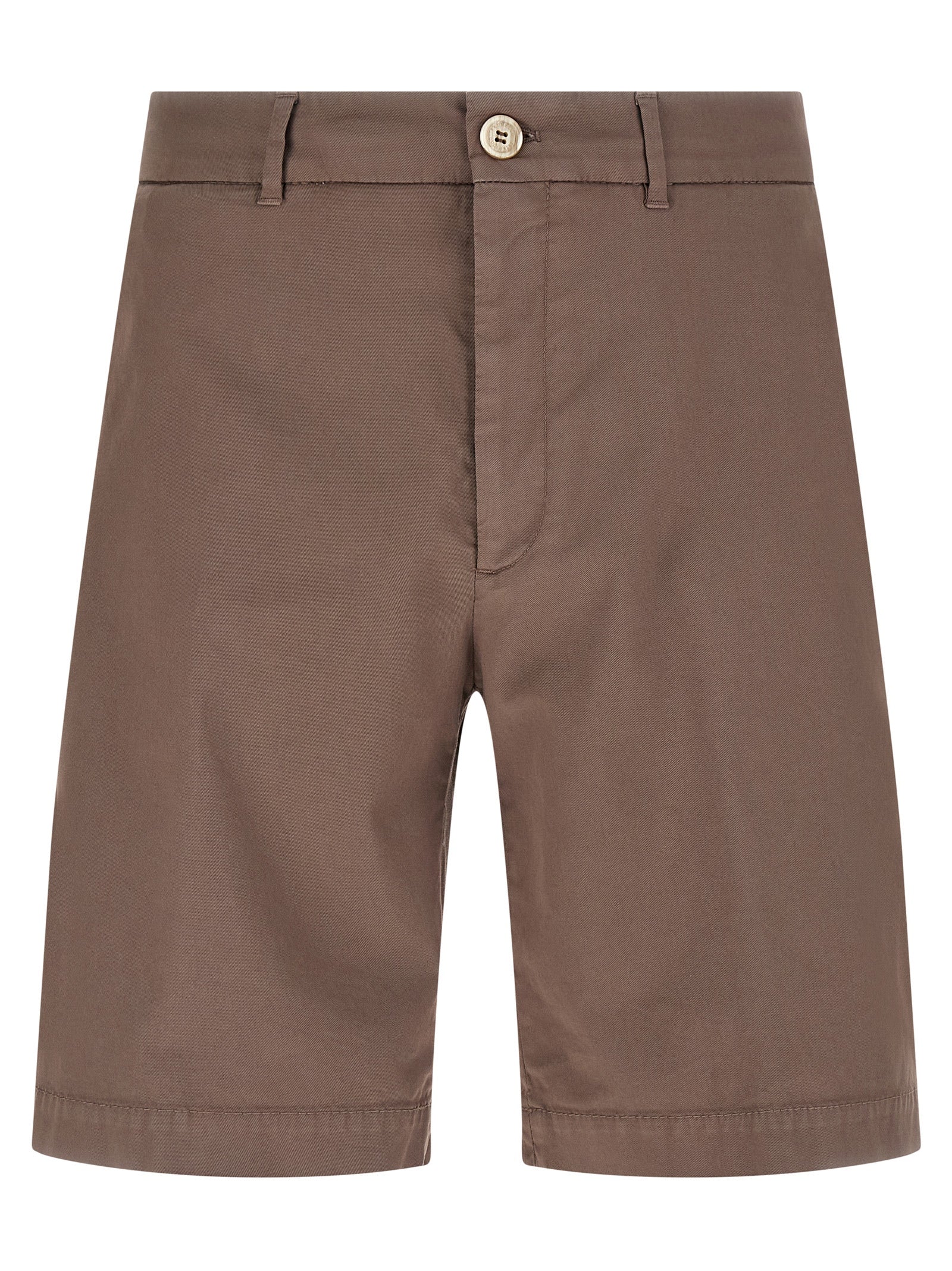 Brunello Cucinelli Braune Baumwoll-Bermudashorts