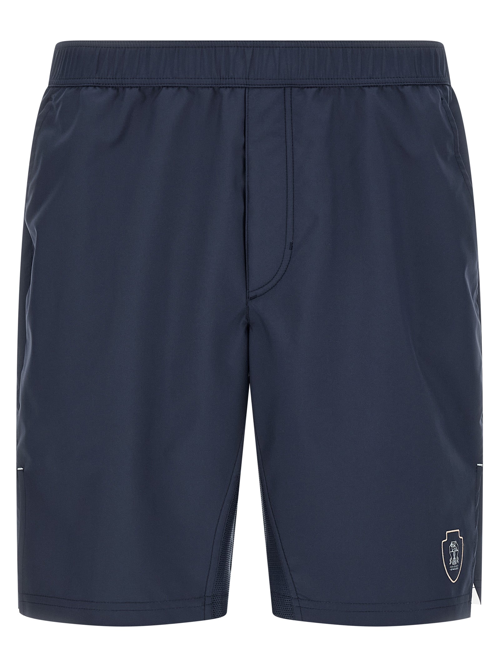 Brunello Cucinelli Blaue Bermuda-Shorts aus Polyester