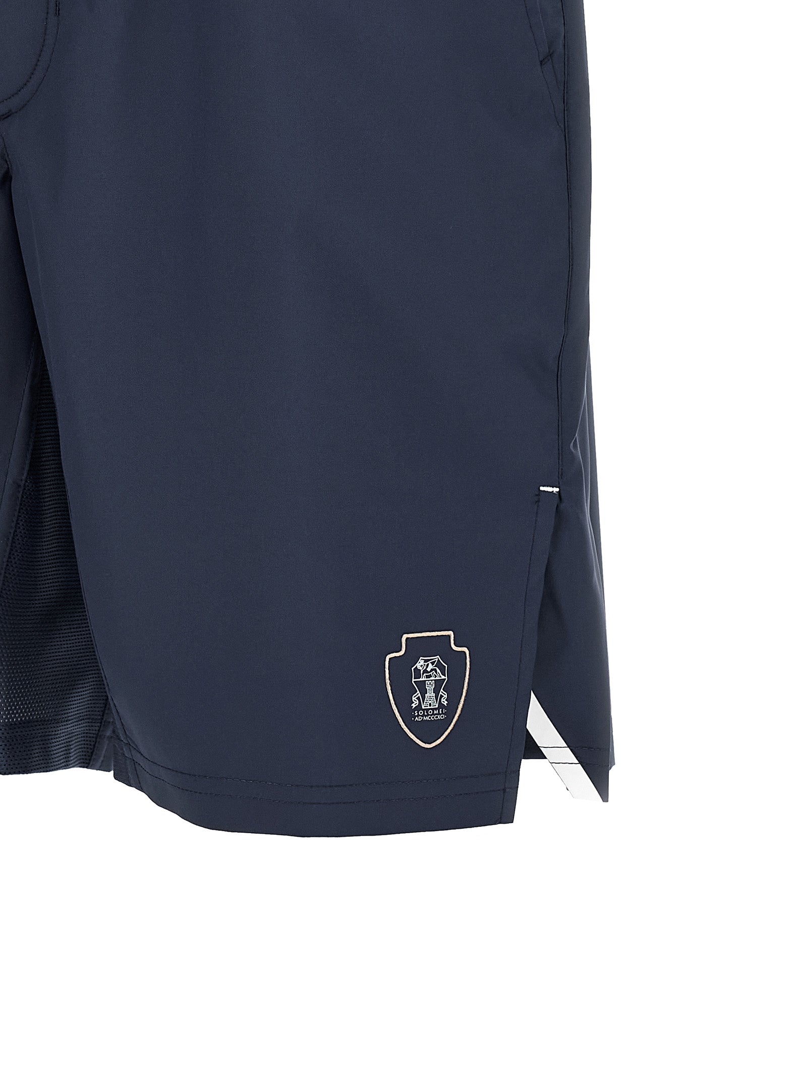 Brunello Cucinelli Blaue Bermuda-Shorts aus Polyester