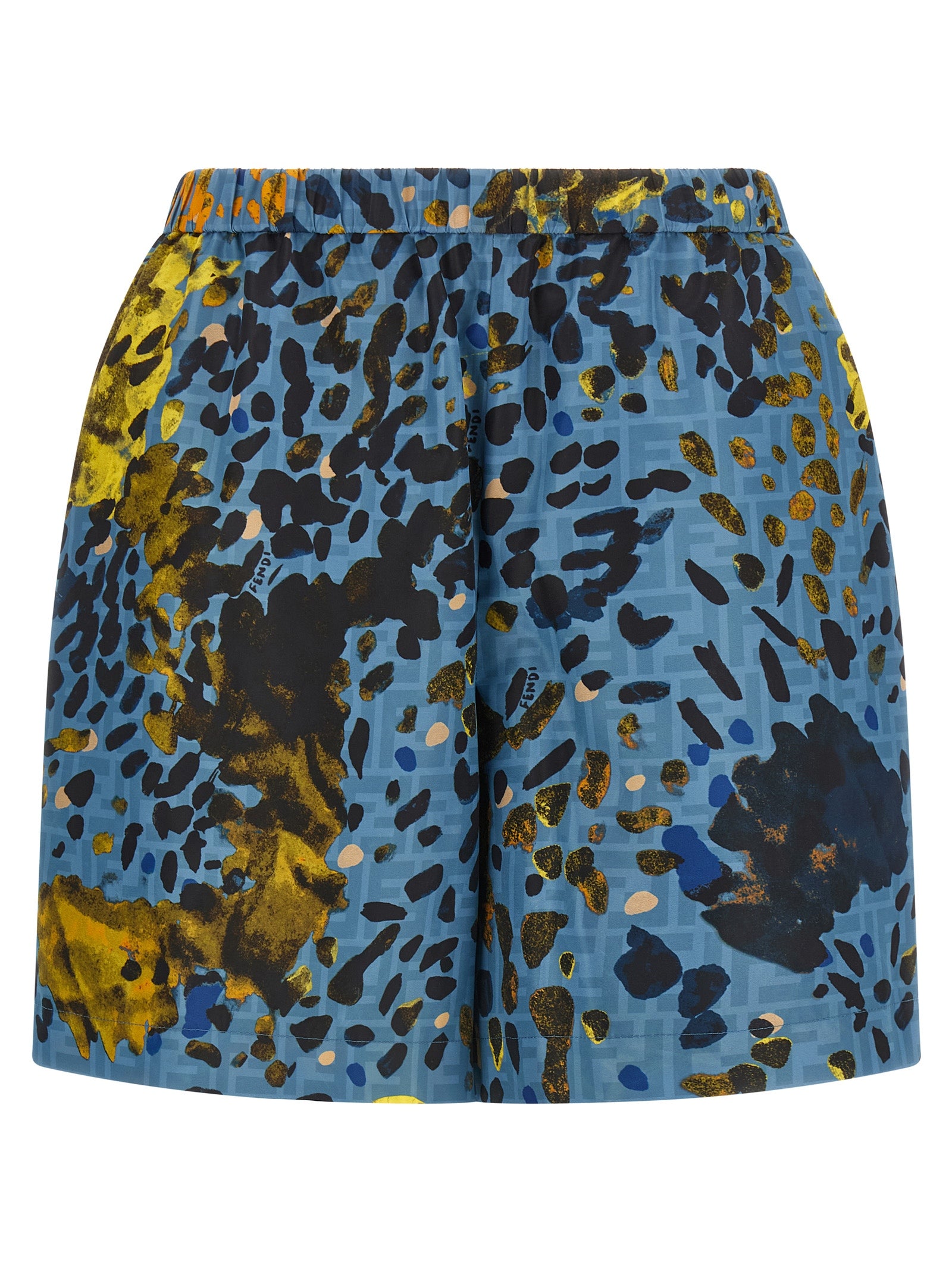 Fendi Blaue Bermuda-Shorts aus Polyester