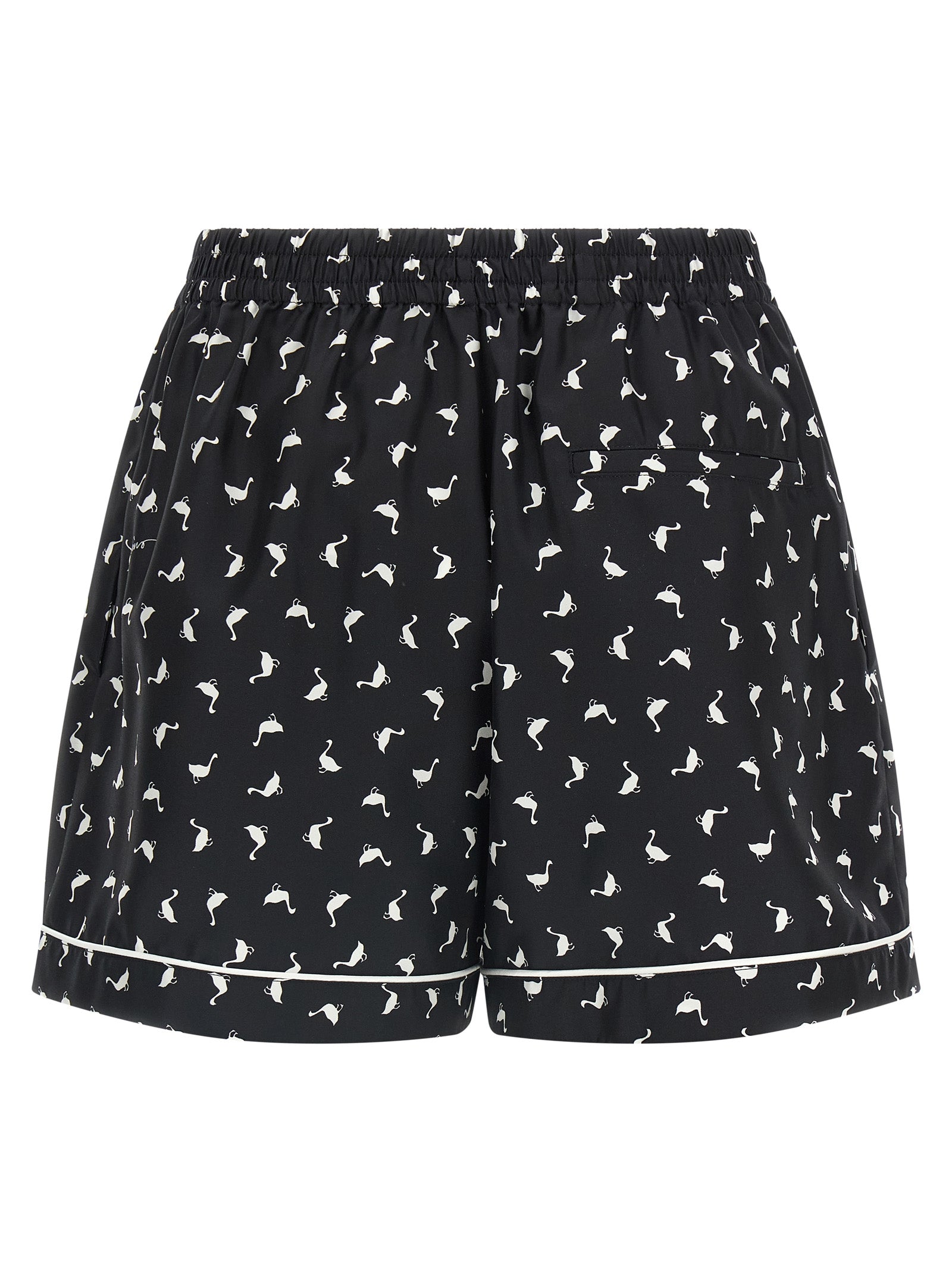 Moschino Zweifarbige Seiden-Bermudashorts