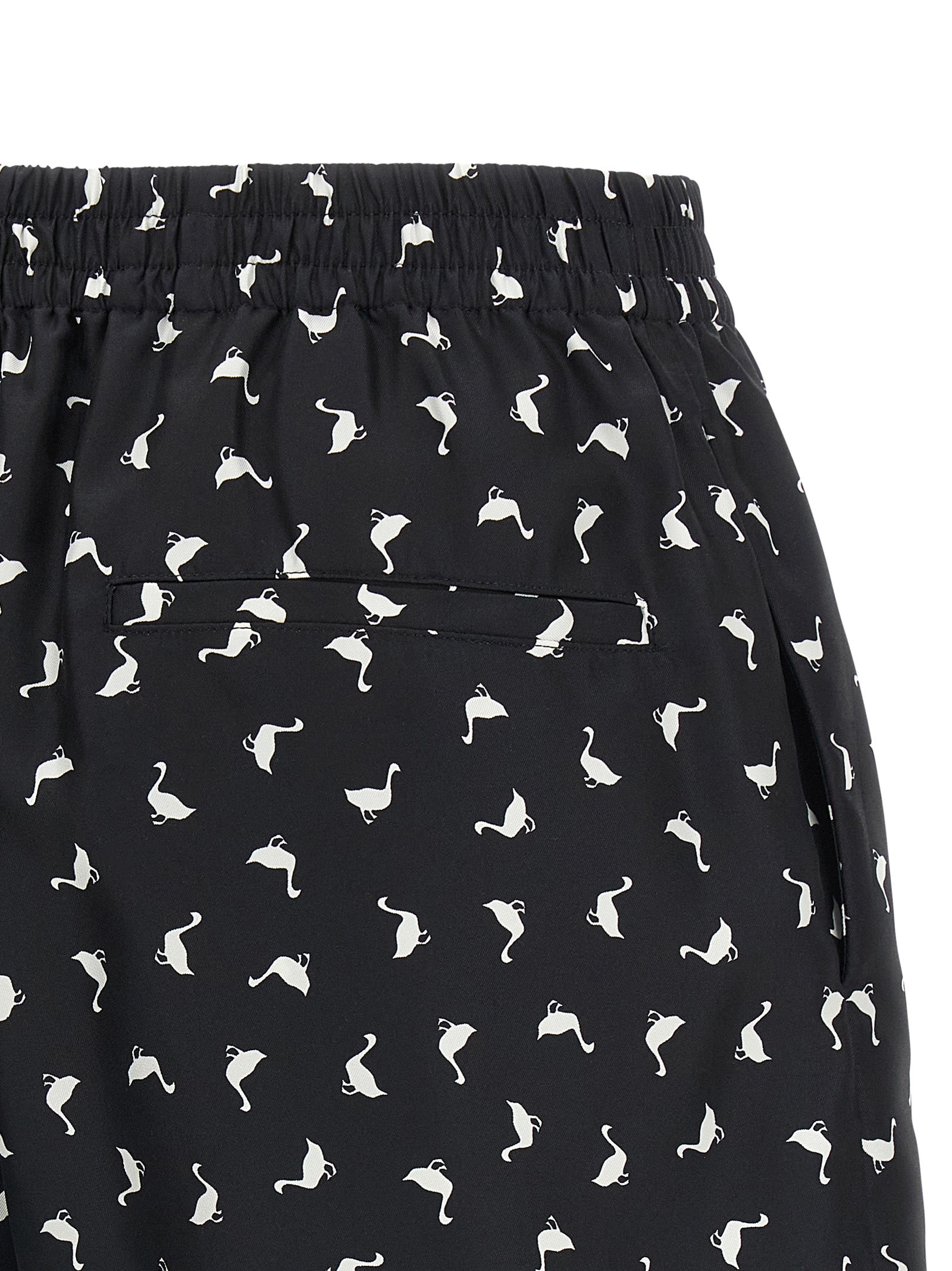 Moschino Zweifarbige Seiden-Bermudashorts