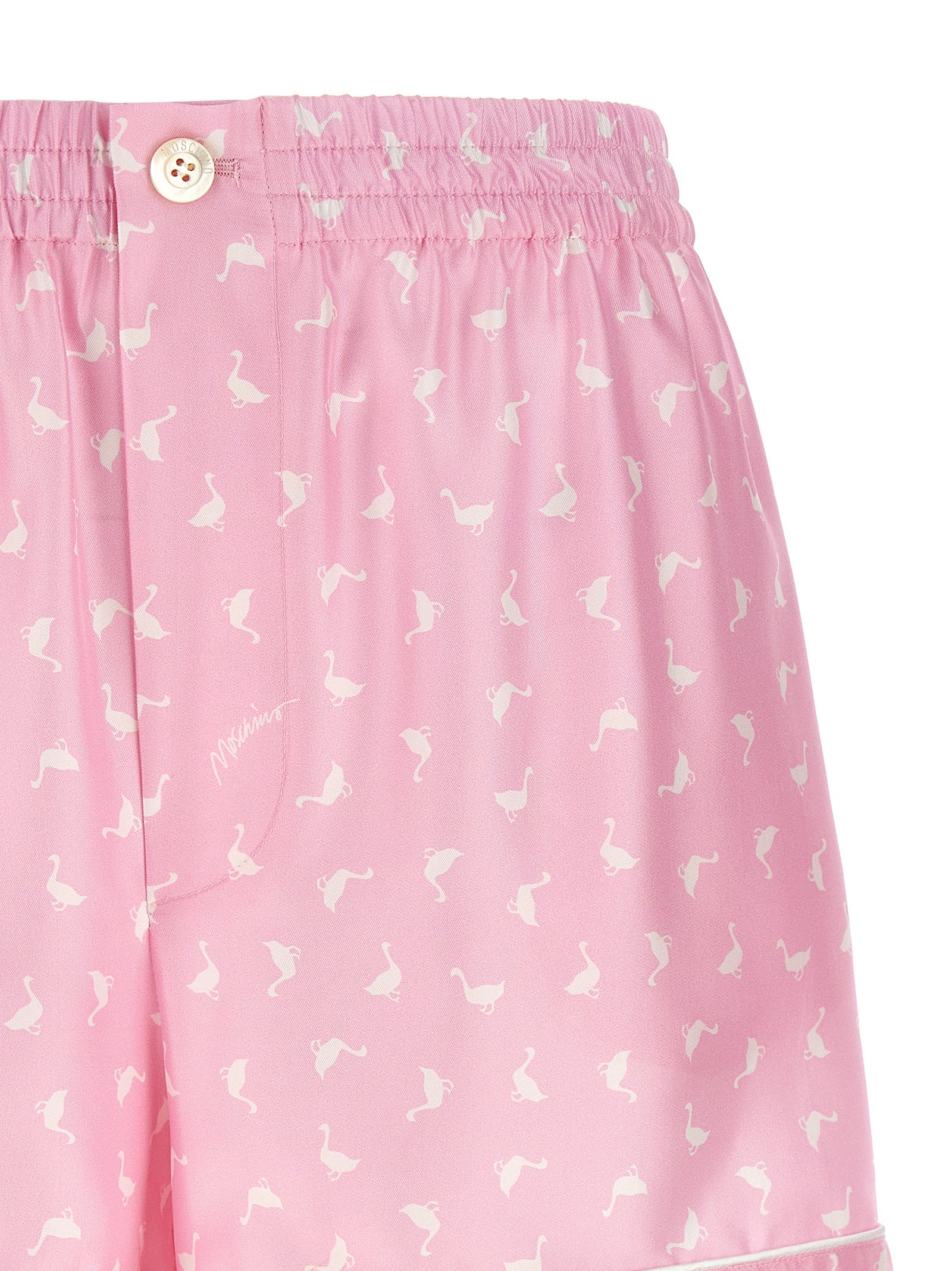 Moschino Mehrfarbige Cargo-Shorts aus Seide