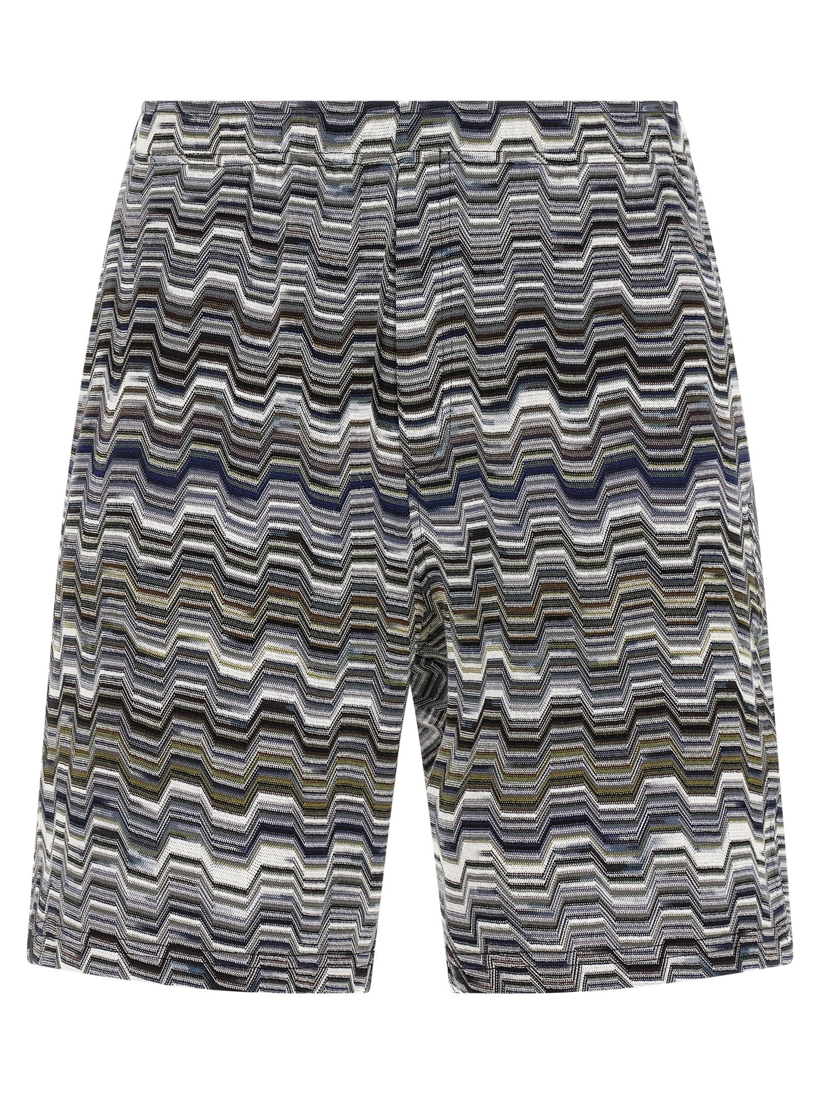 Missoni Zweifarbige Baumwoll-Bermudashorts