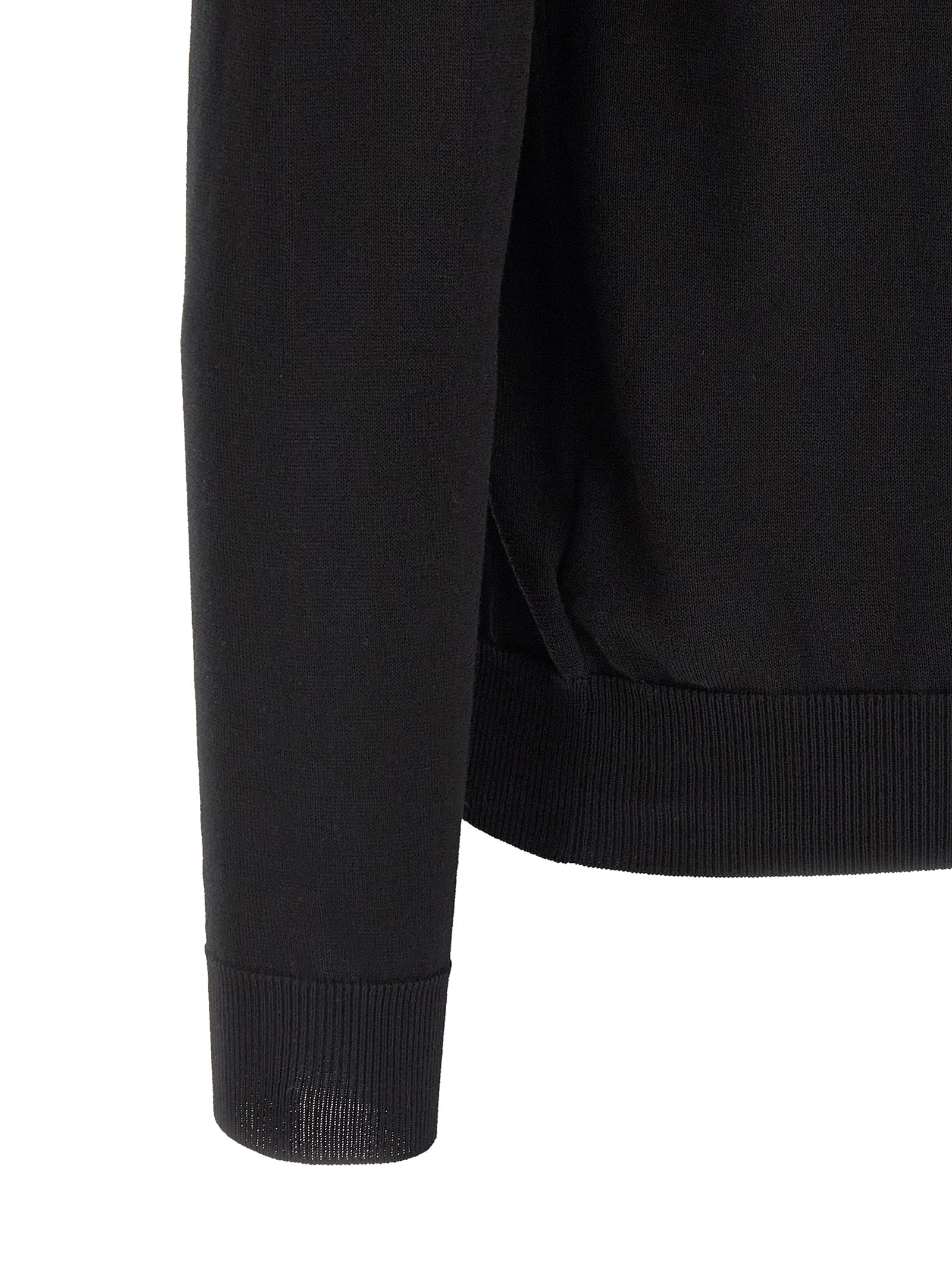 ZANONE Schwarzer Baumwollcardigan