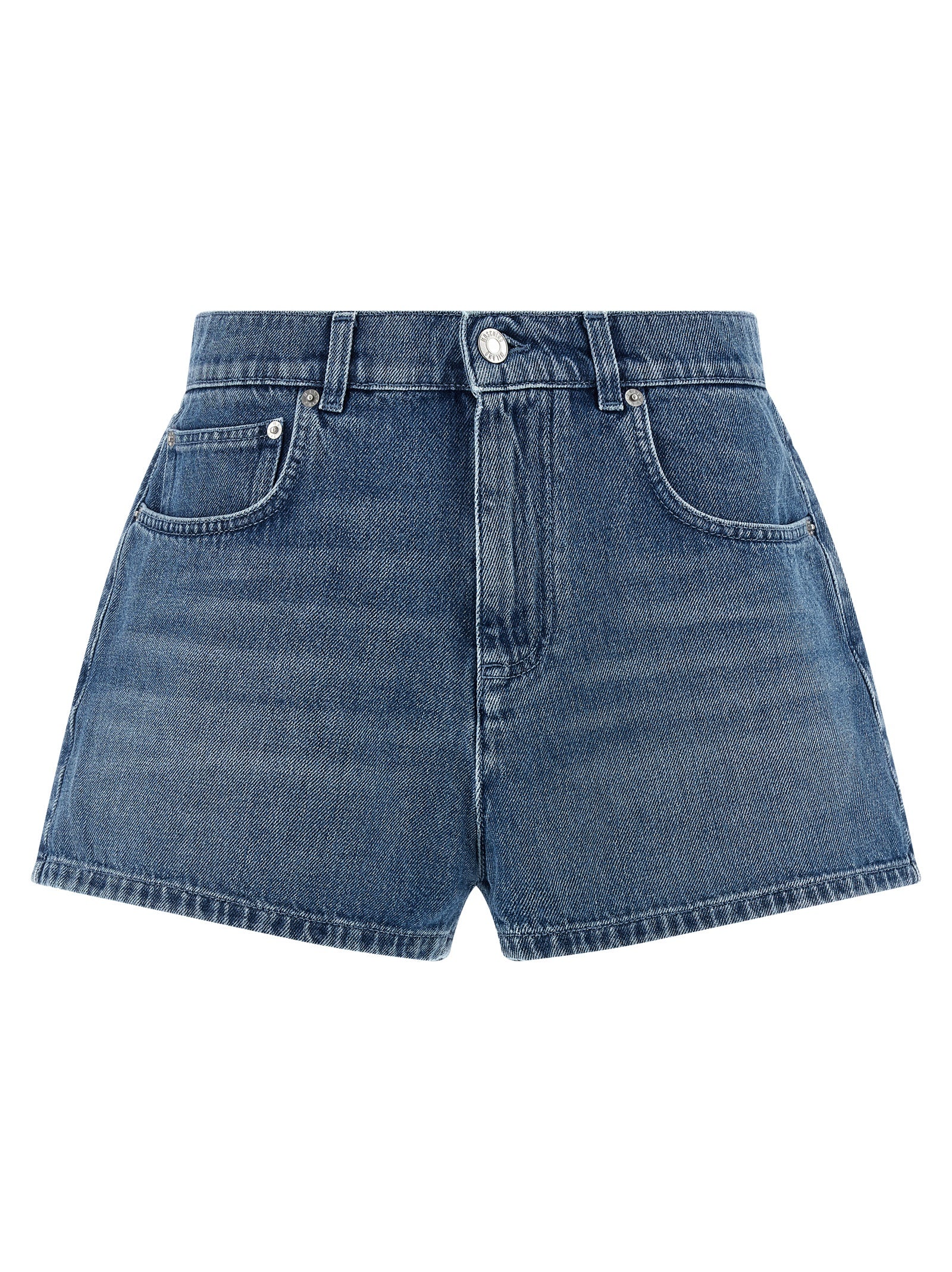 Moschino Blaue Baumwoll-Bermudashorts