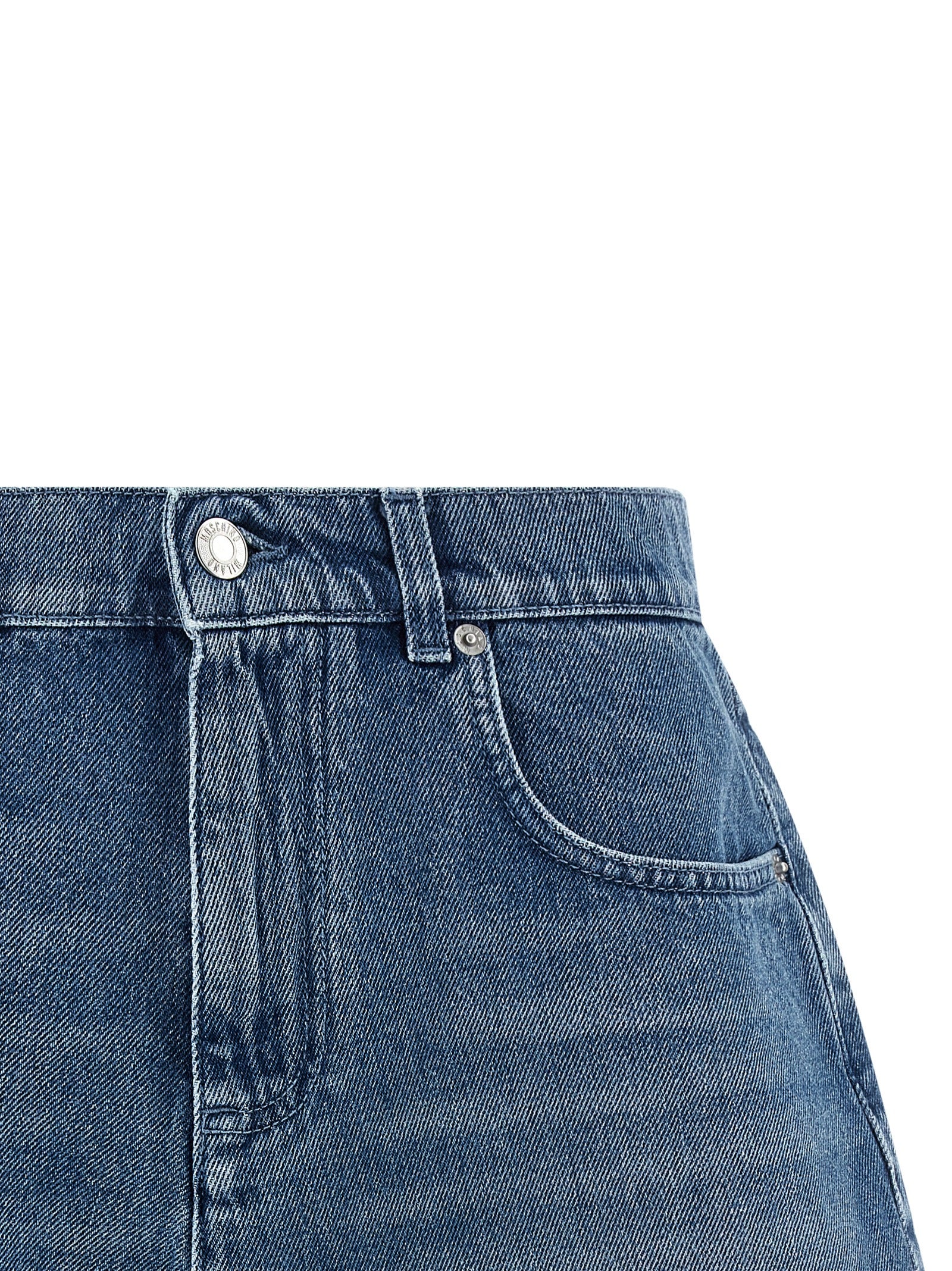Moschino Blaue Baumwoll-Bermudashorts