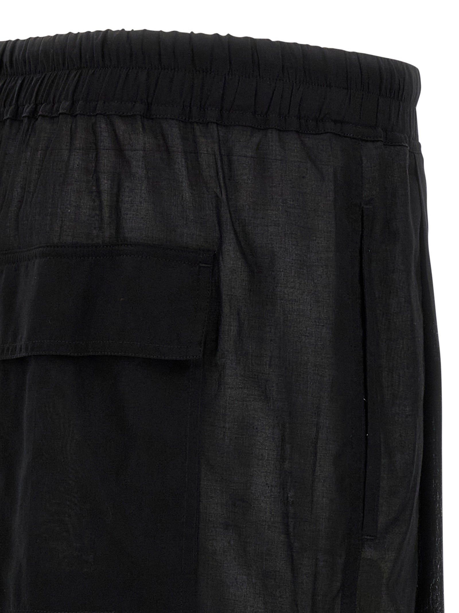 Rick Owens Schwarze Baumwoll-Bermudashorts