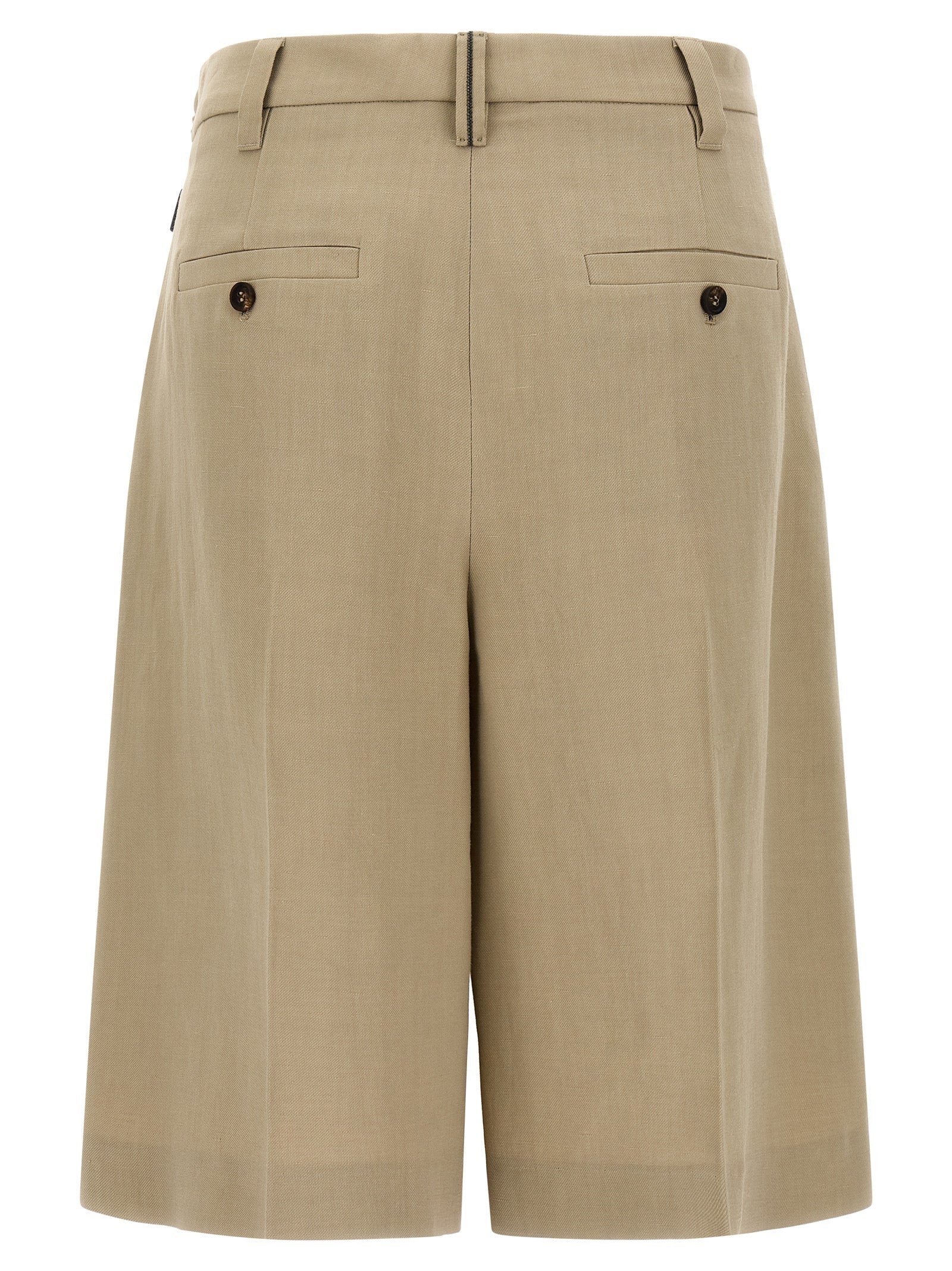 Brunello Cucinelli Beige Viskose-Shorts