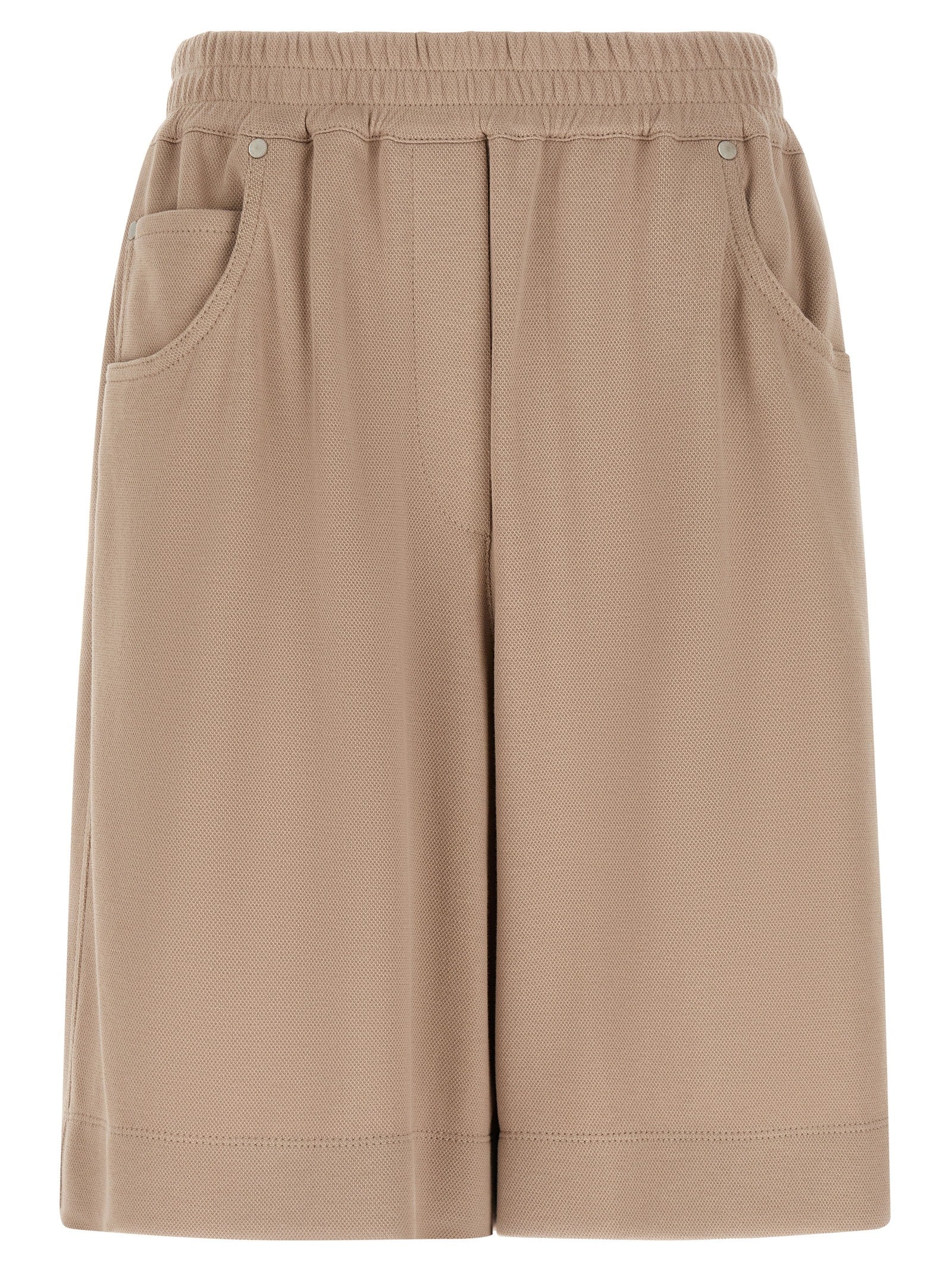 Brunello Cucinelli Braune Baumwoll-Bermudashorts