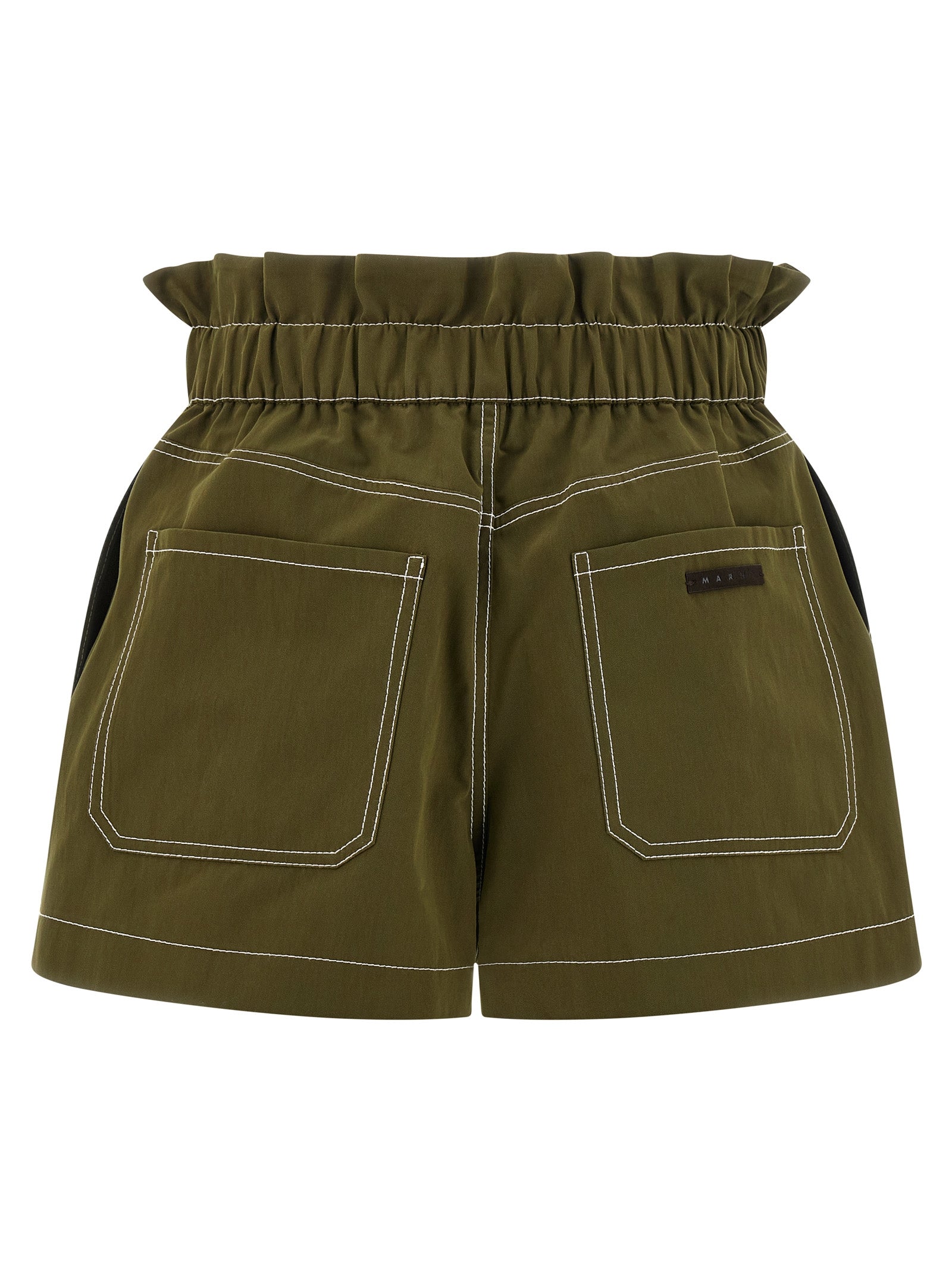 Marni Zweifarbige Baumwoll-Bermudashorts