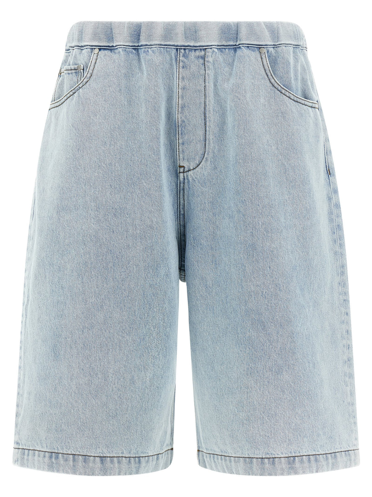 Entire Studios Blaue Baumwoll-Bermudashorts