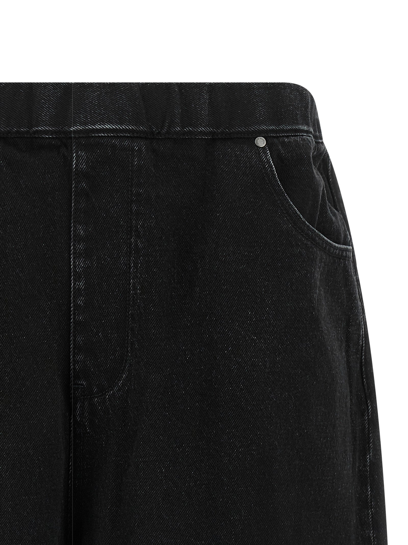 Entire Studios Schwarze Baumwoll-Bermudashorts