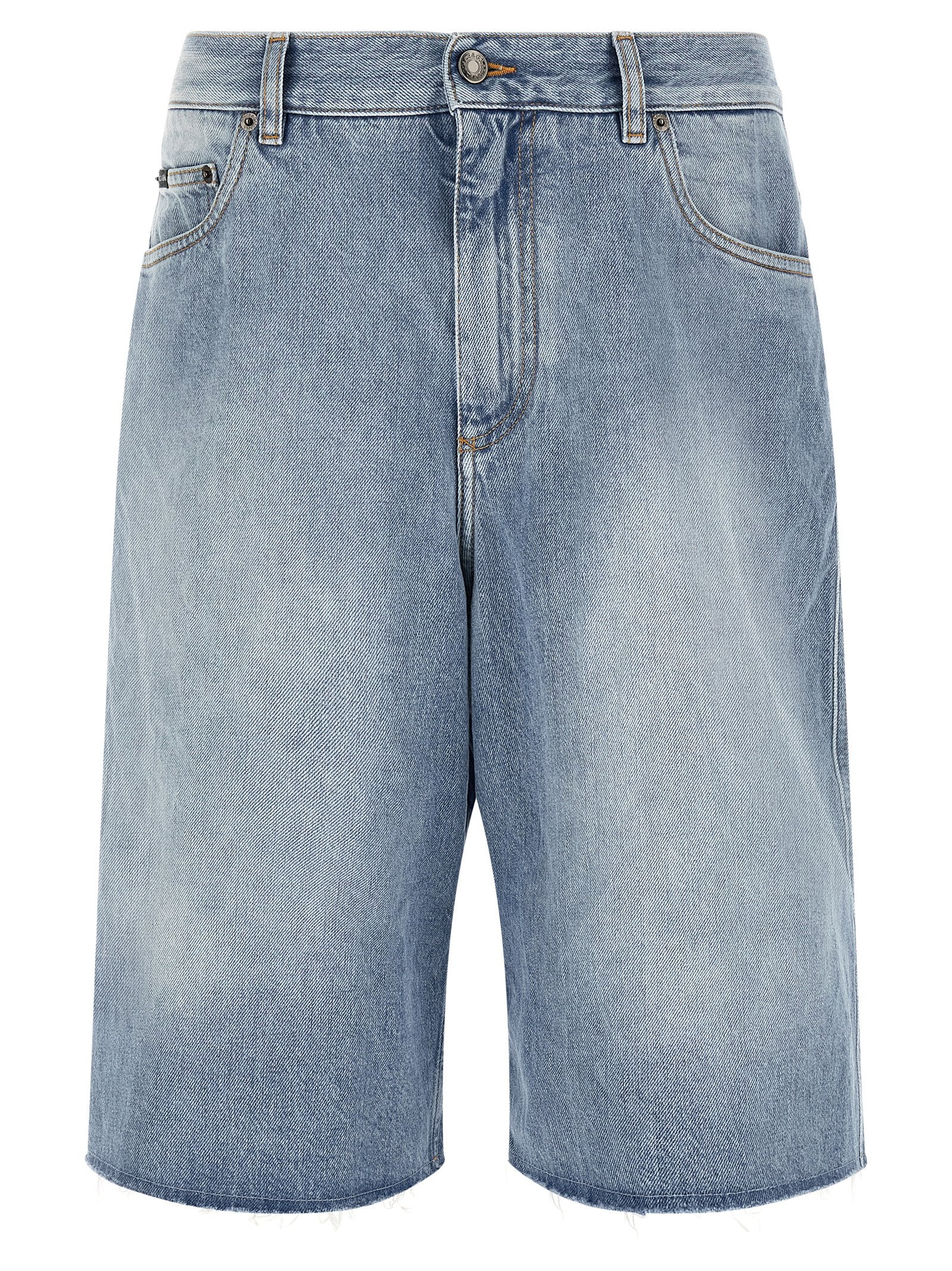 Dolce & Gabbana Blaue Baumwoll-Bermudashorts