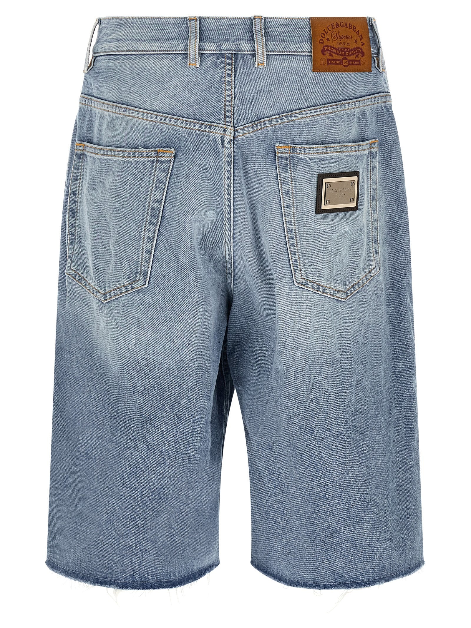 Dolce & Gabbana Blaue Baumwoll-Bermudashorts