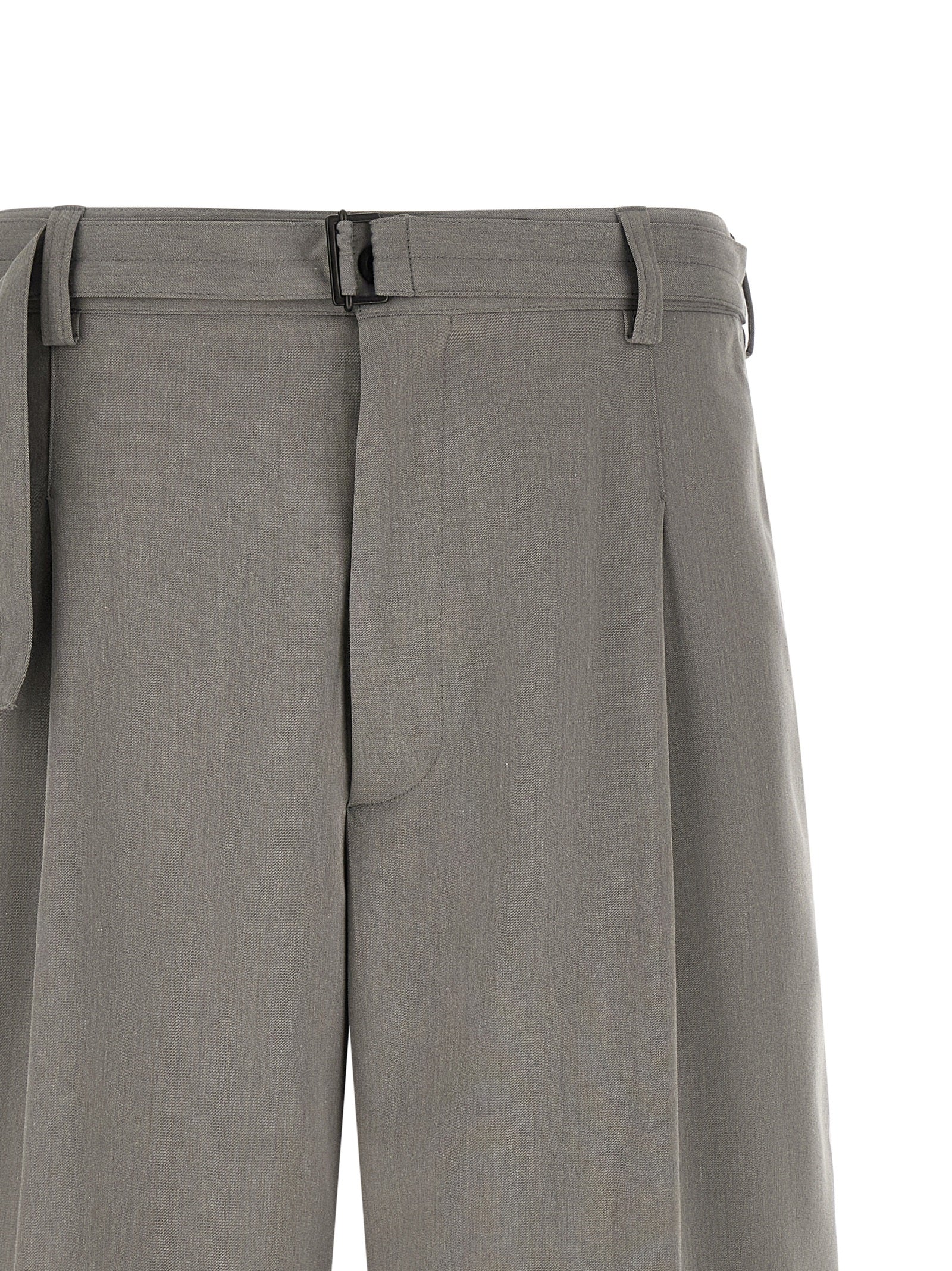 CELLAR DOOR Graue Bermuda-Shorts aus Polyester